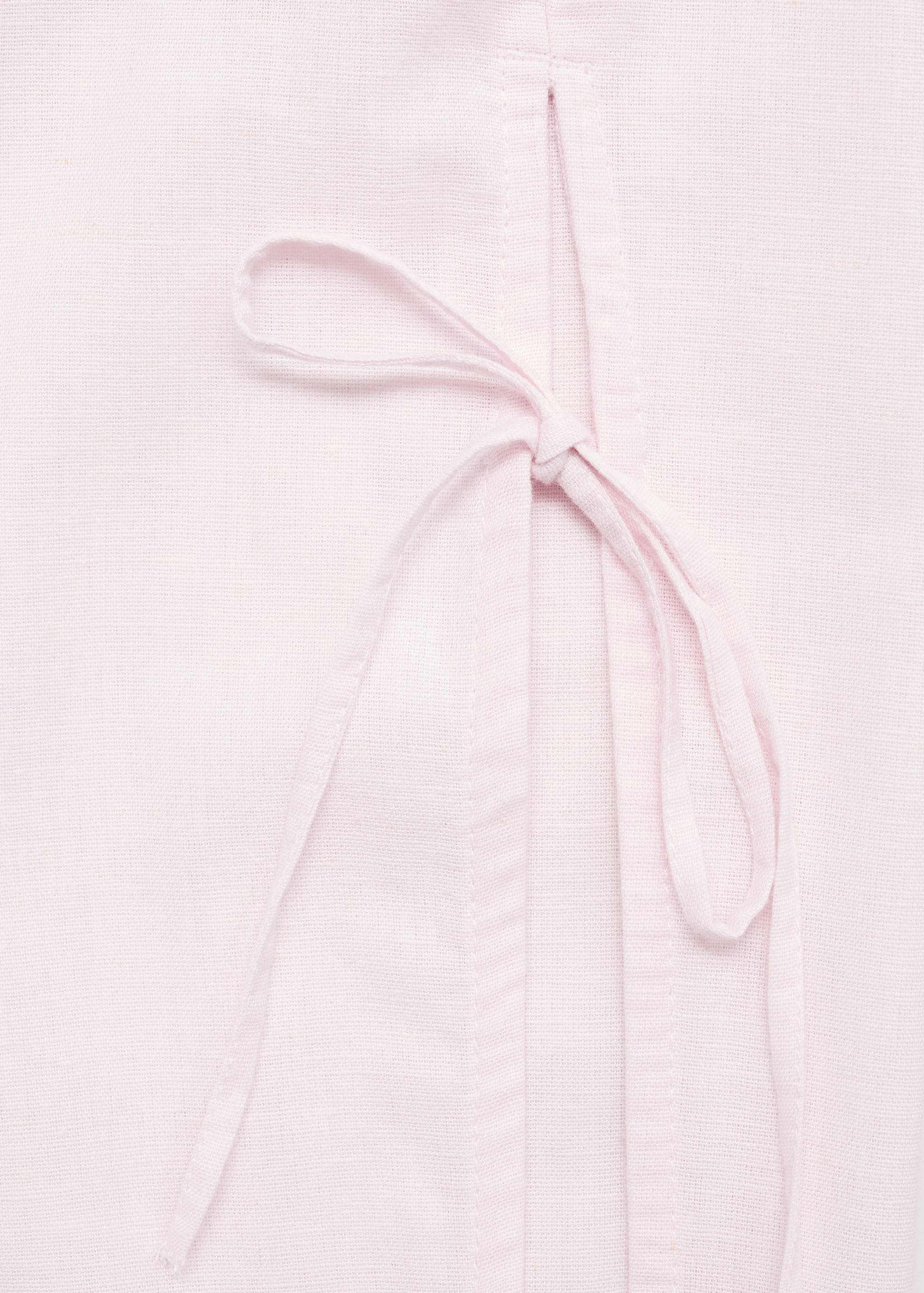 Παντελόνι σε ίσια γραμμή με ανοίγματα και δεσίματα - Λεπτομέρεια του προϊόντος 0