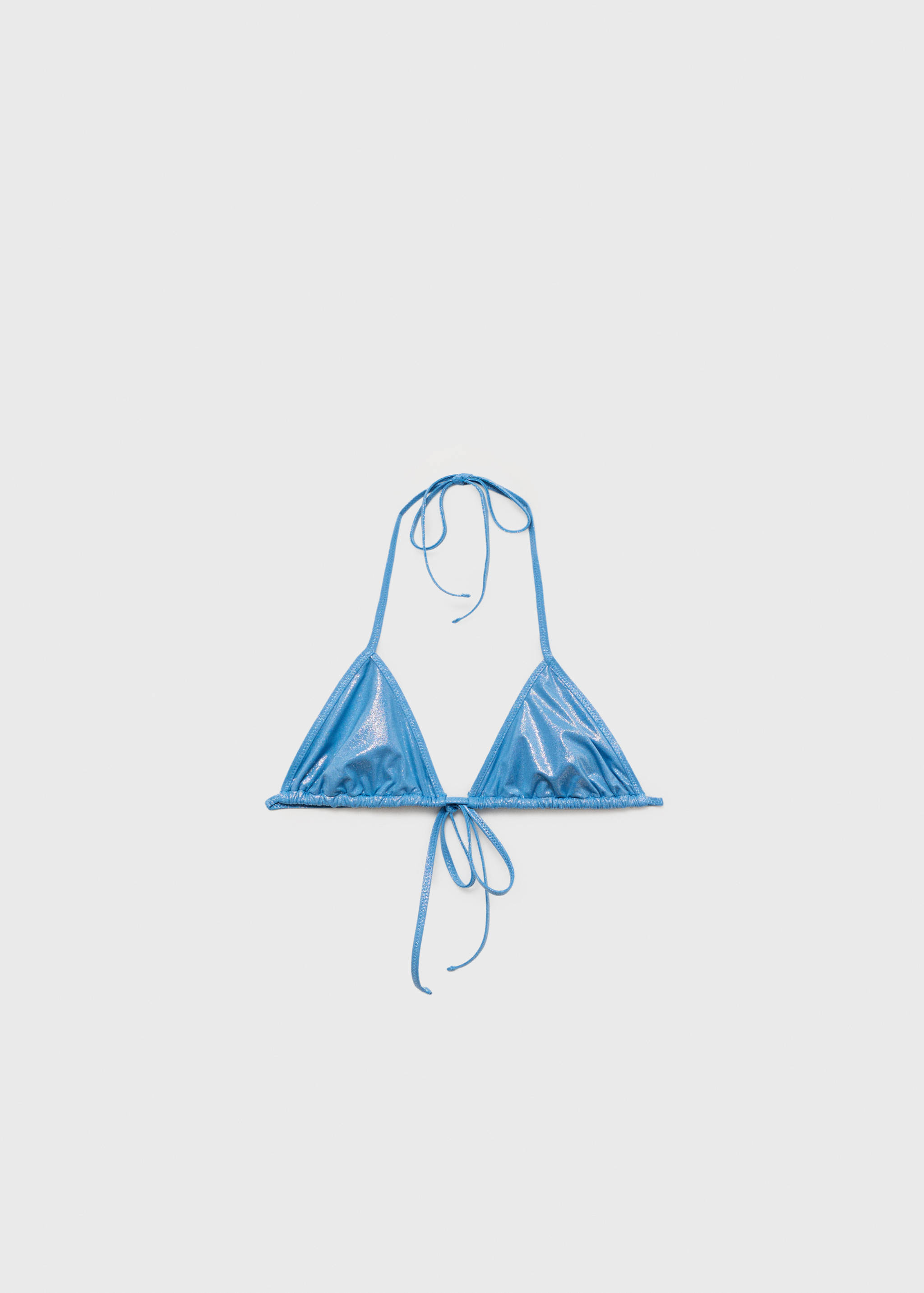 Top bikini triangular acabado brillante - Artículo sin modelo