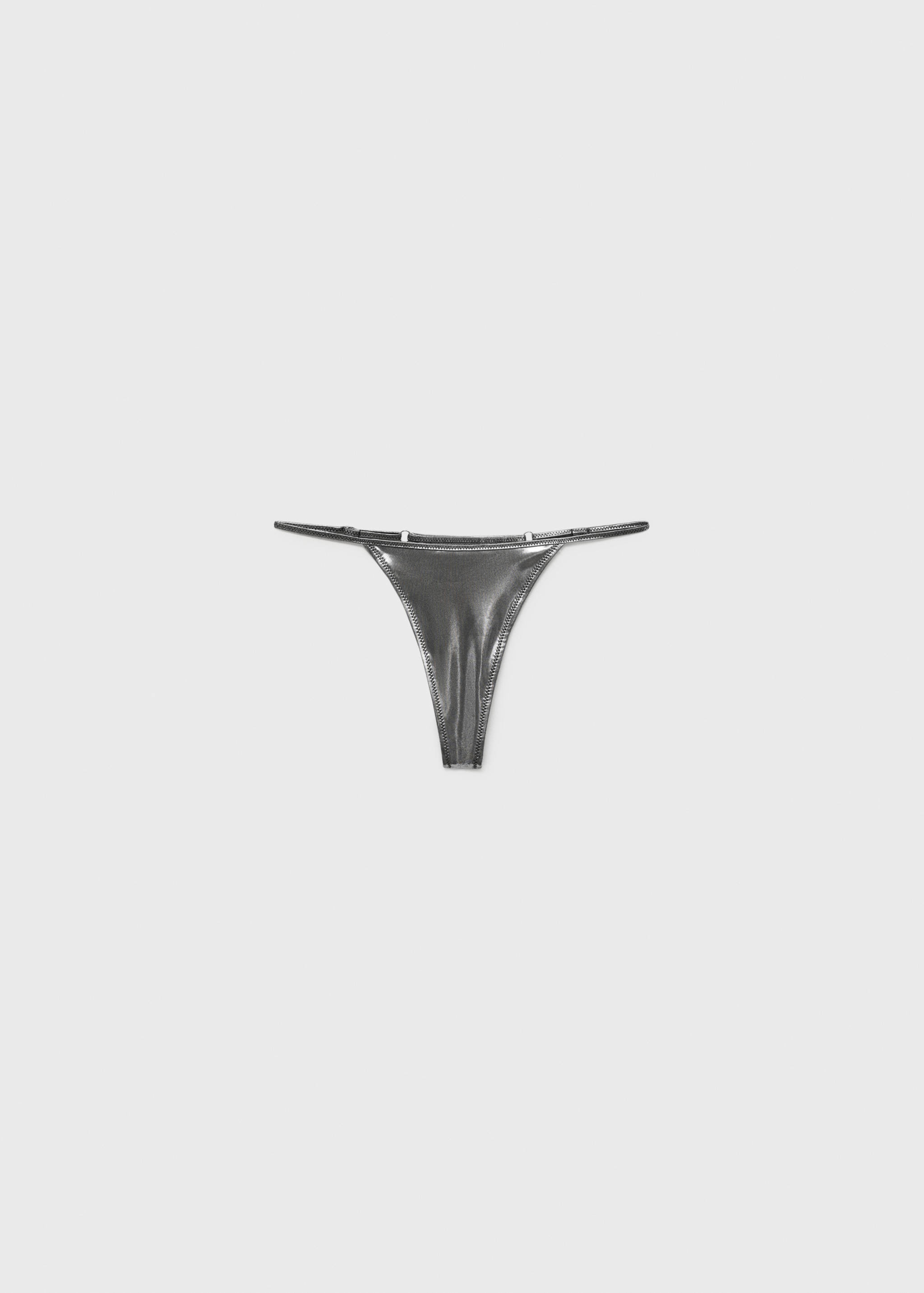Metallic-effect bikini bottoms - Article without model