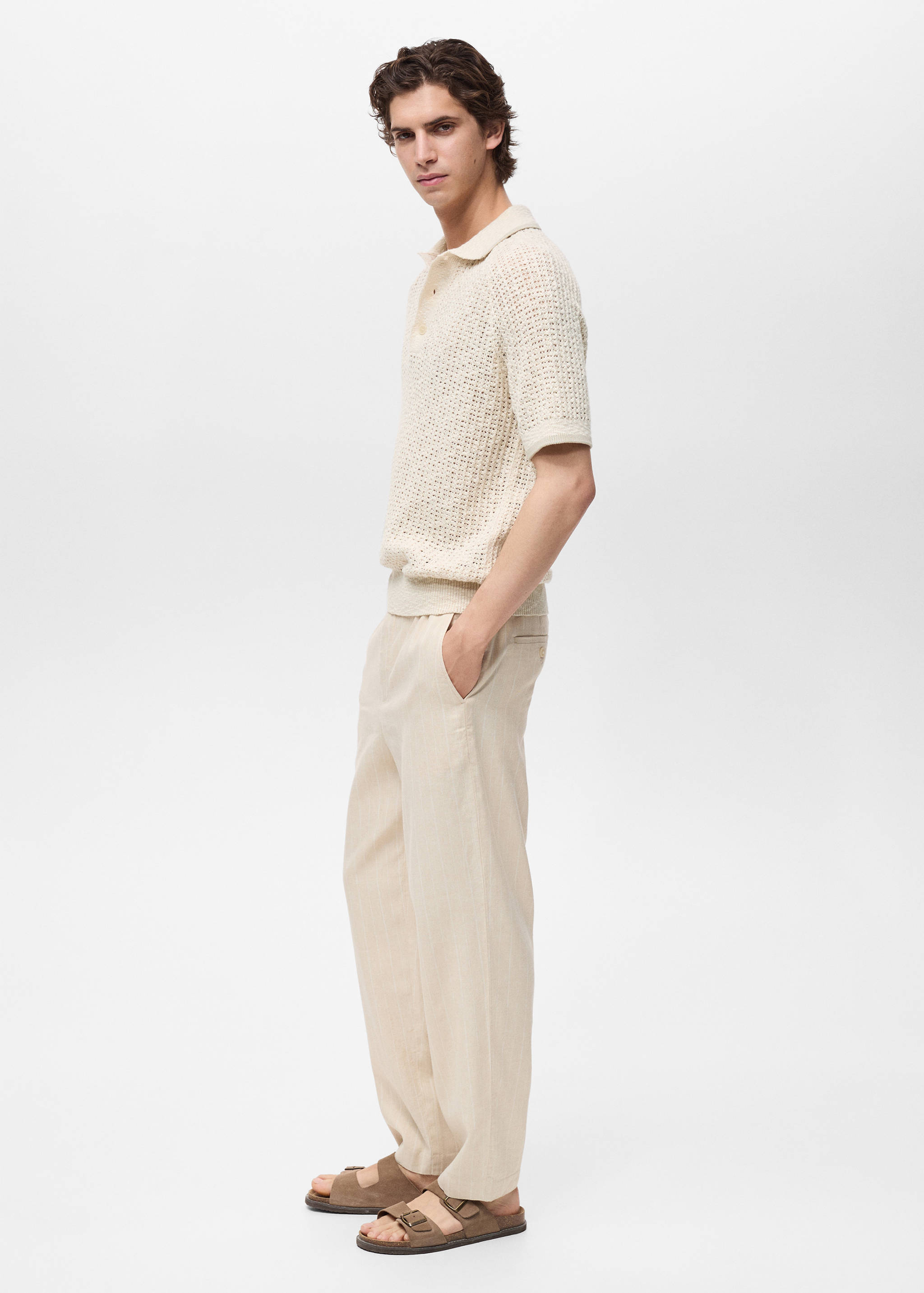 网眼针织棉质Polo衫 - null