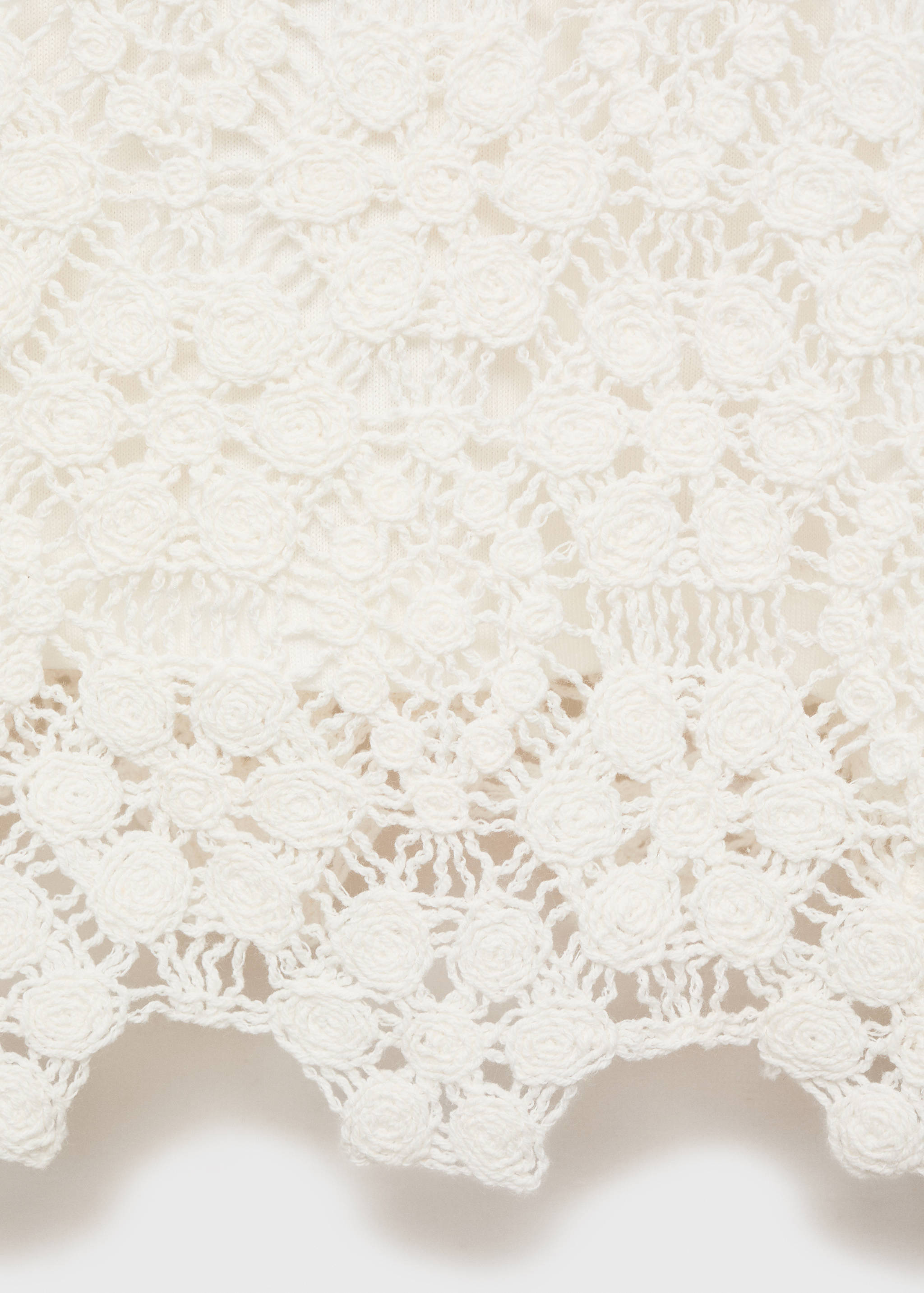 Straight-fit crochet top - Details of the article 0