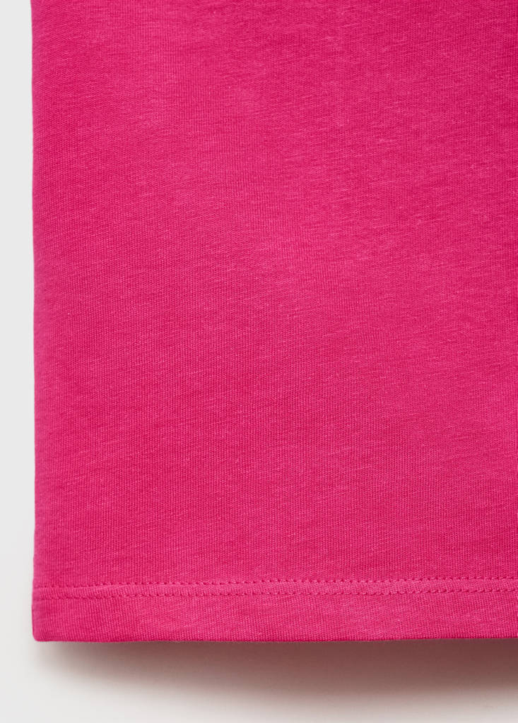 Plain asymmetrical top — Fuchsia