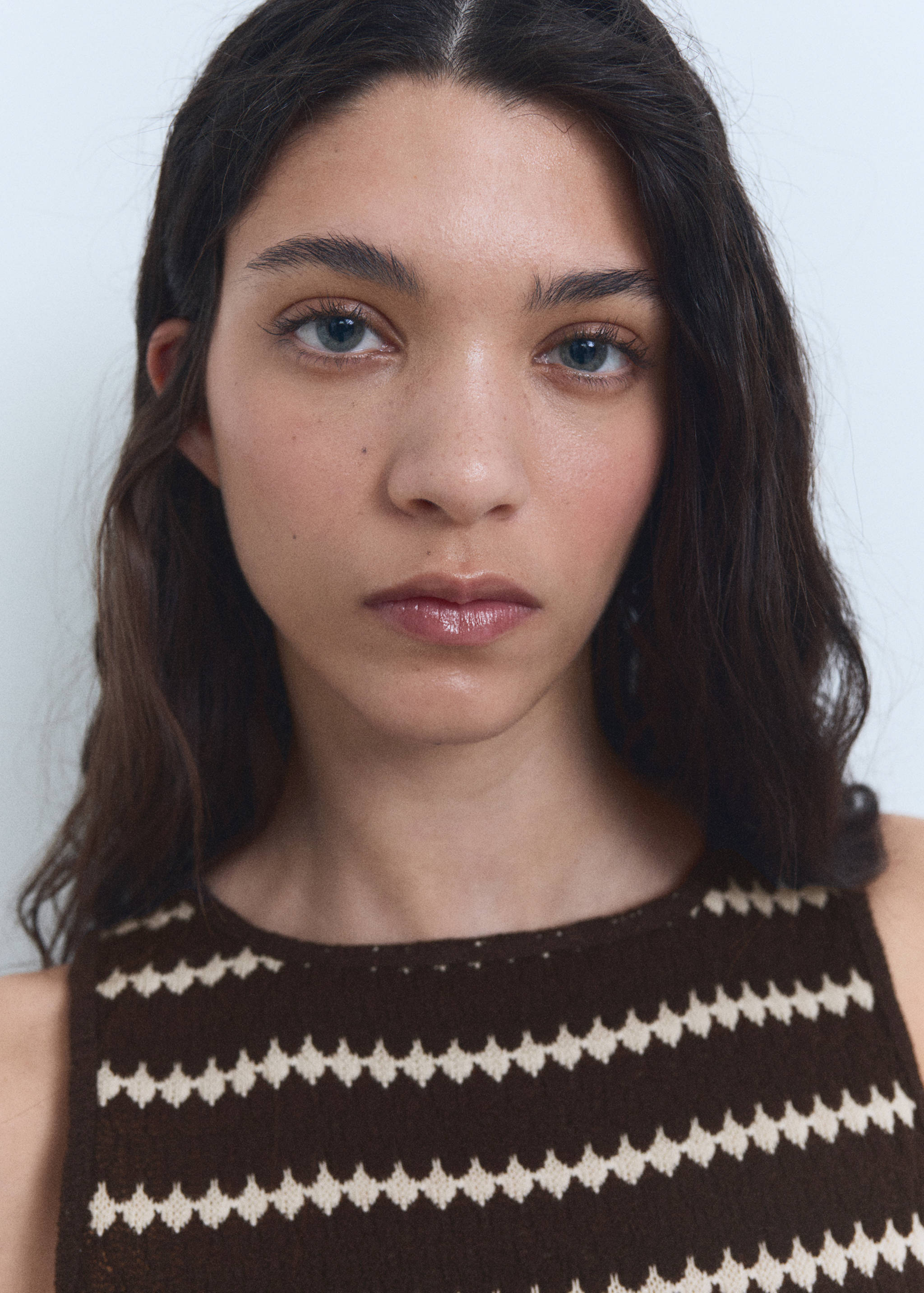 Gebreide top met geometrische print - Detail van het artikel 1