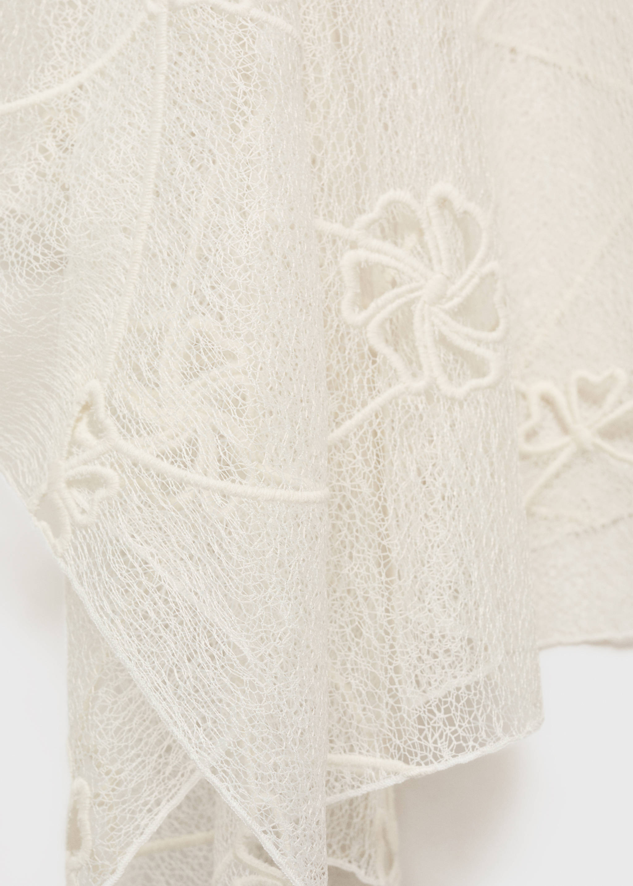 Embroidered flower top - Details of the article 8