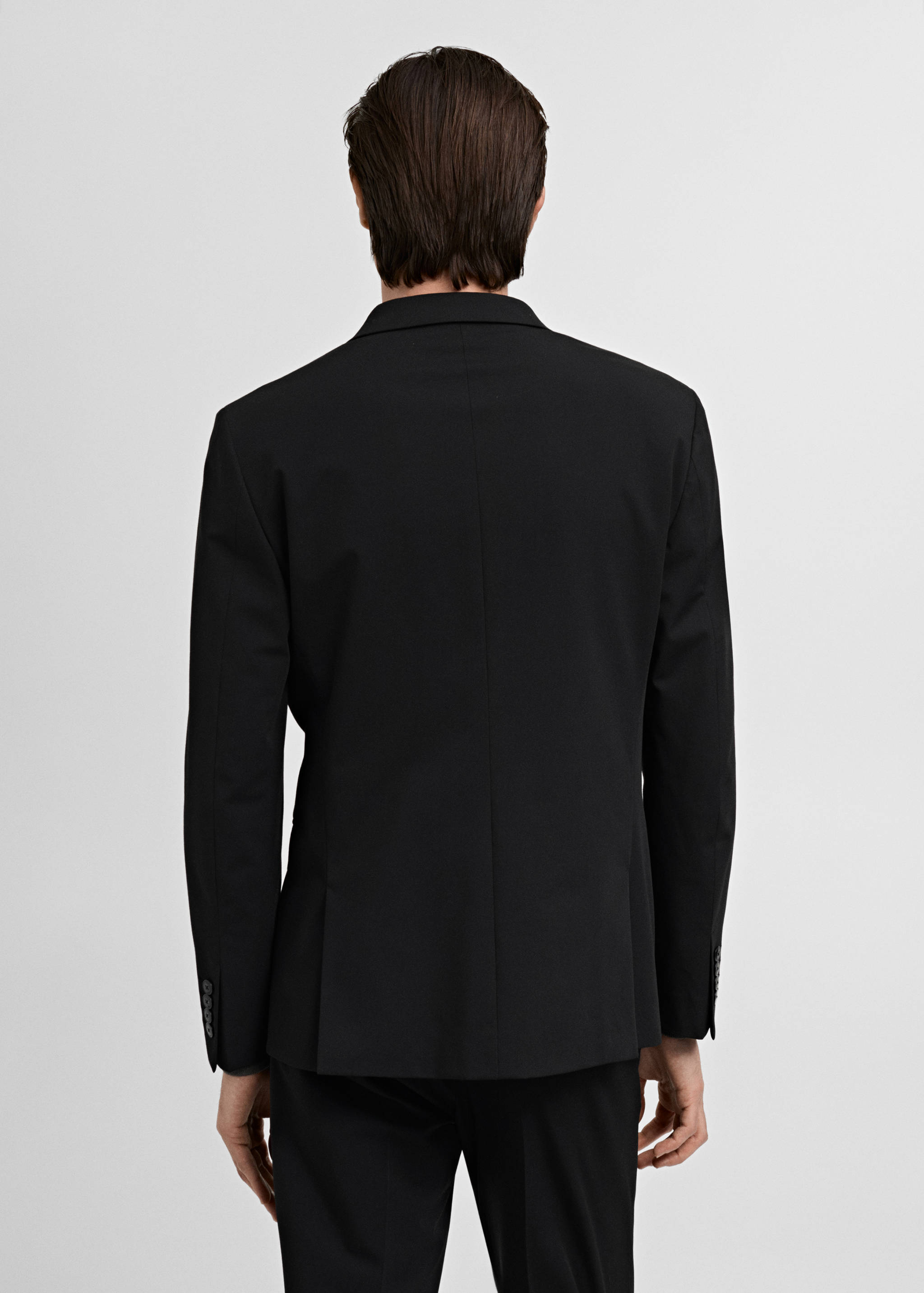 Super slim-fit suit jacket in stretch fabric - Reverse of the article