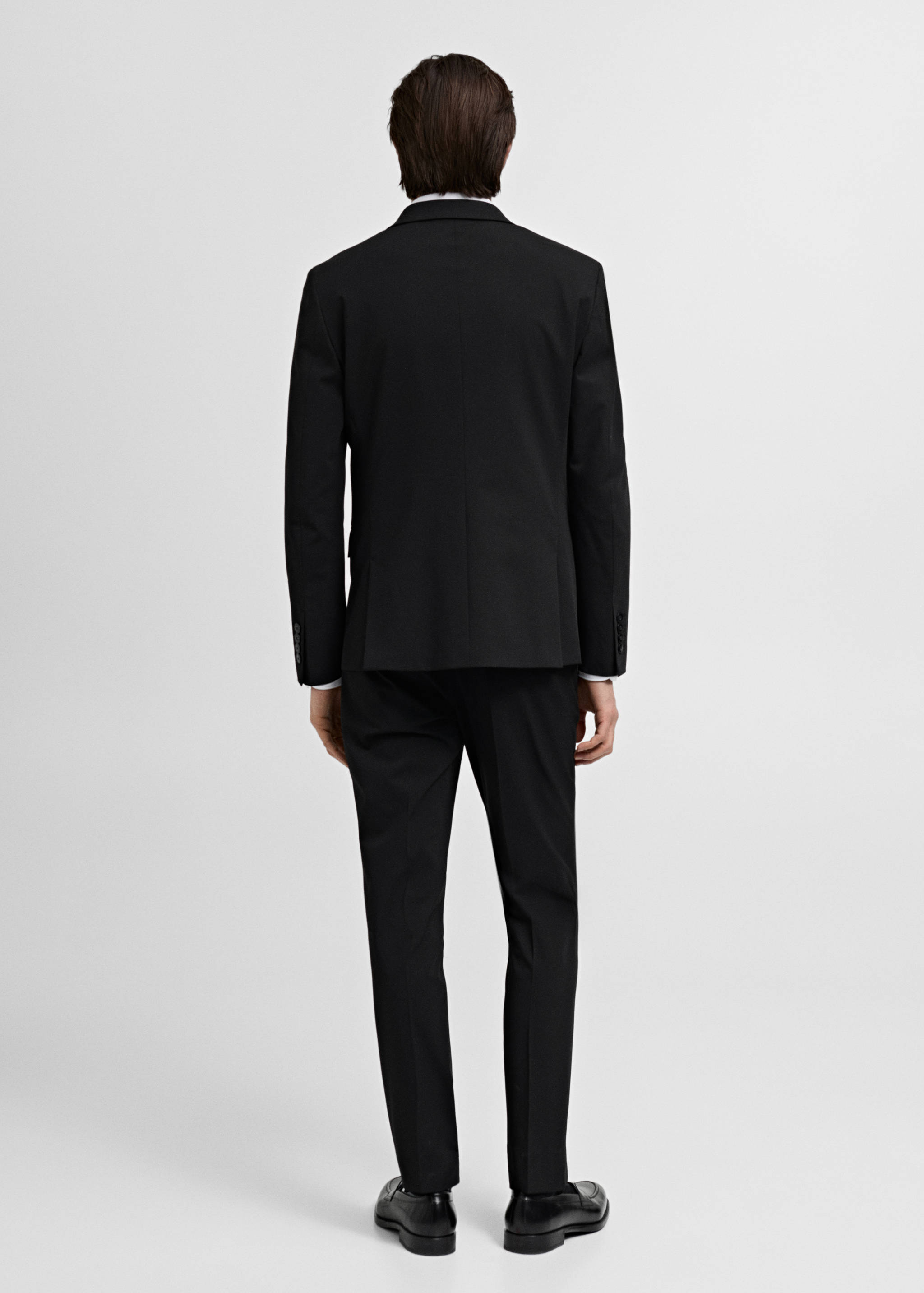 Super slim-fit suit jacket in stretch fabric - Reverse of the article
