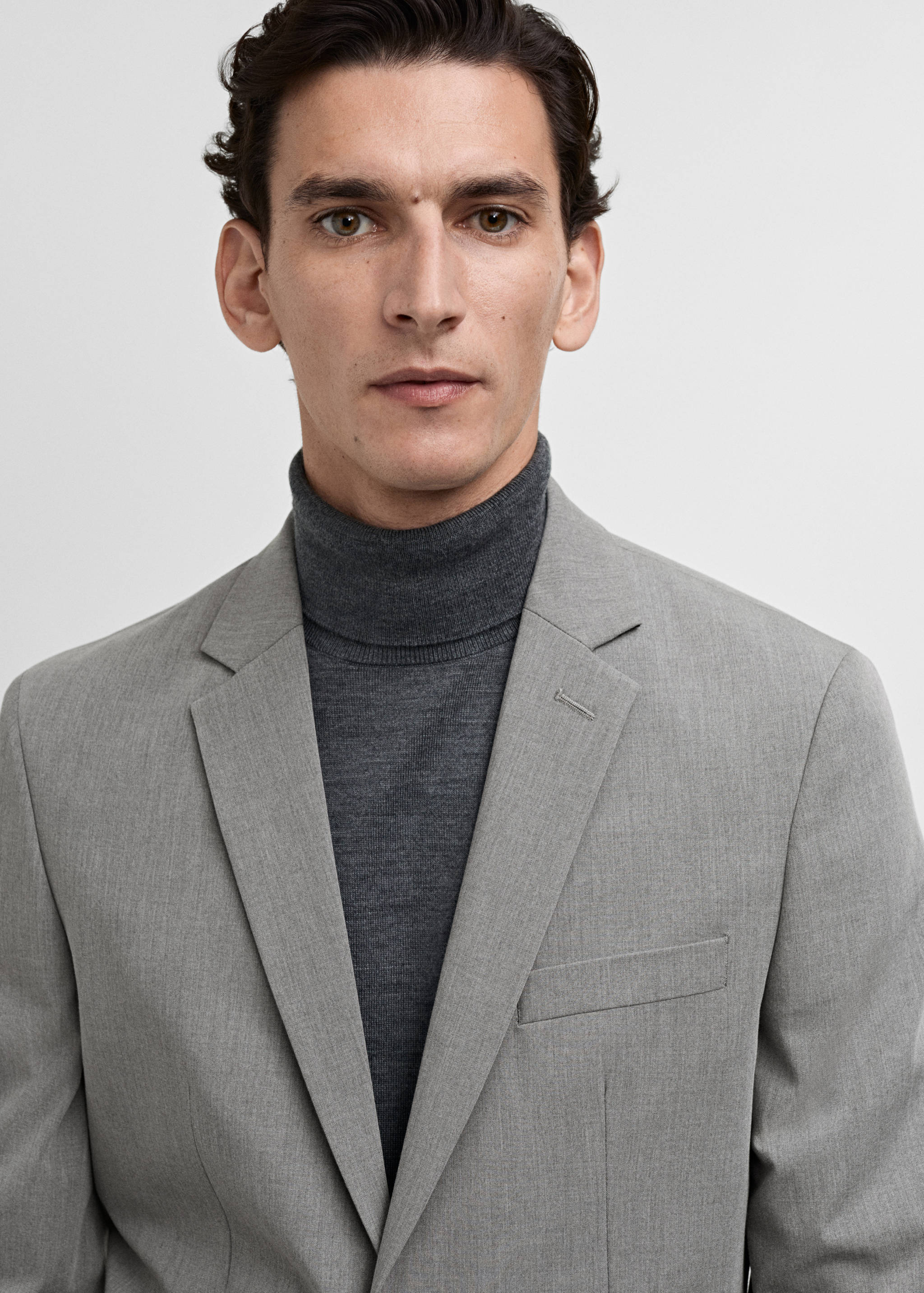 Super slim-fit suit jacket in stretch fabric - Details of the article 1