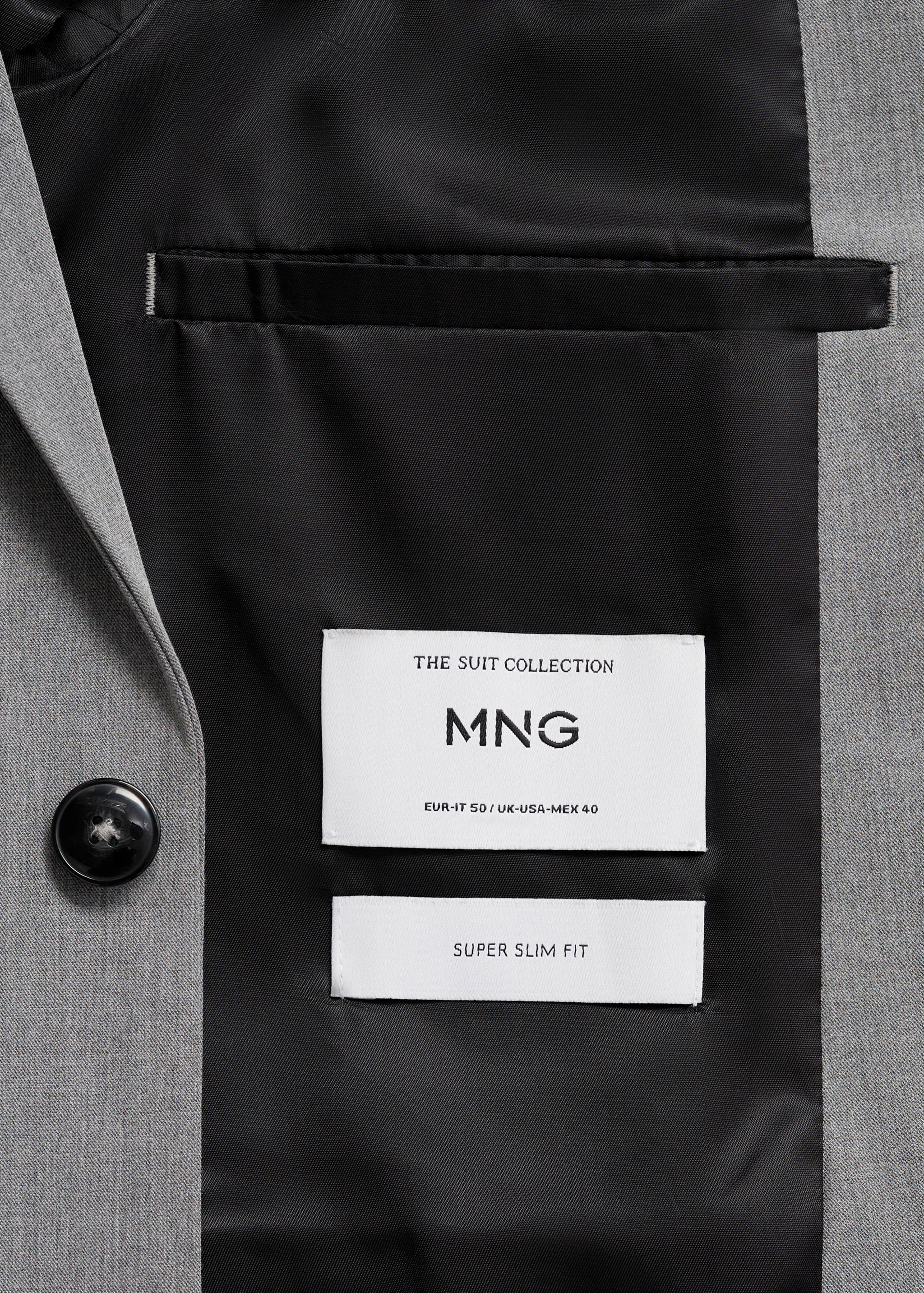 Super slim-fit suit jacket in stretch fabric - Details of the article 0