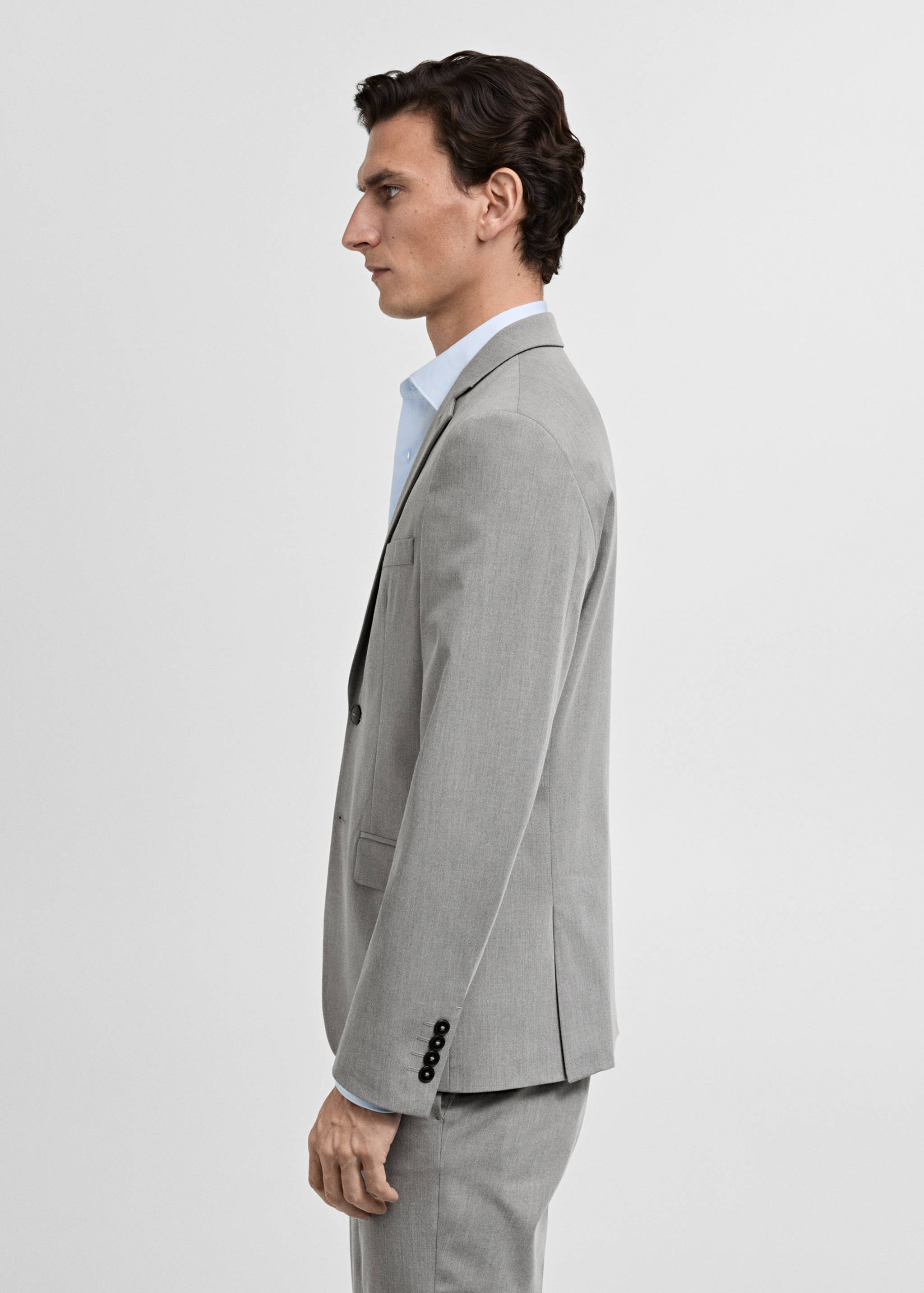 Super slim-fit suit jacket in stretch fabric - Details of the article 2