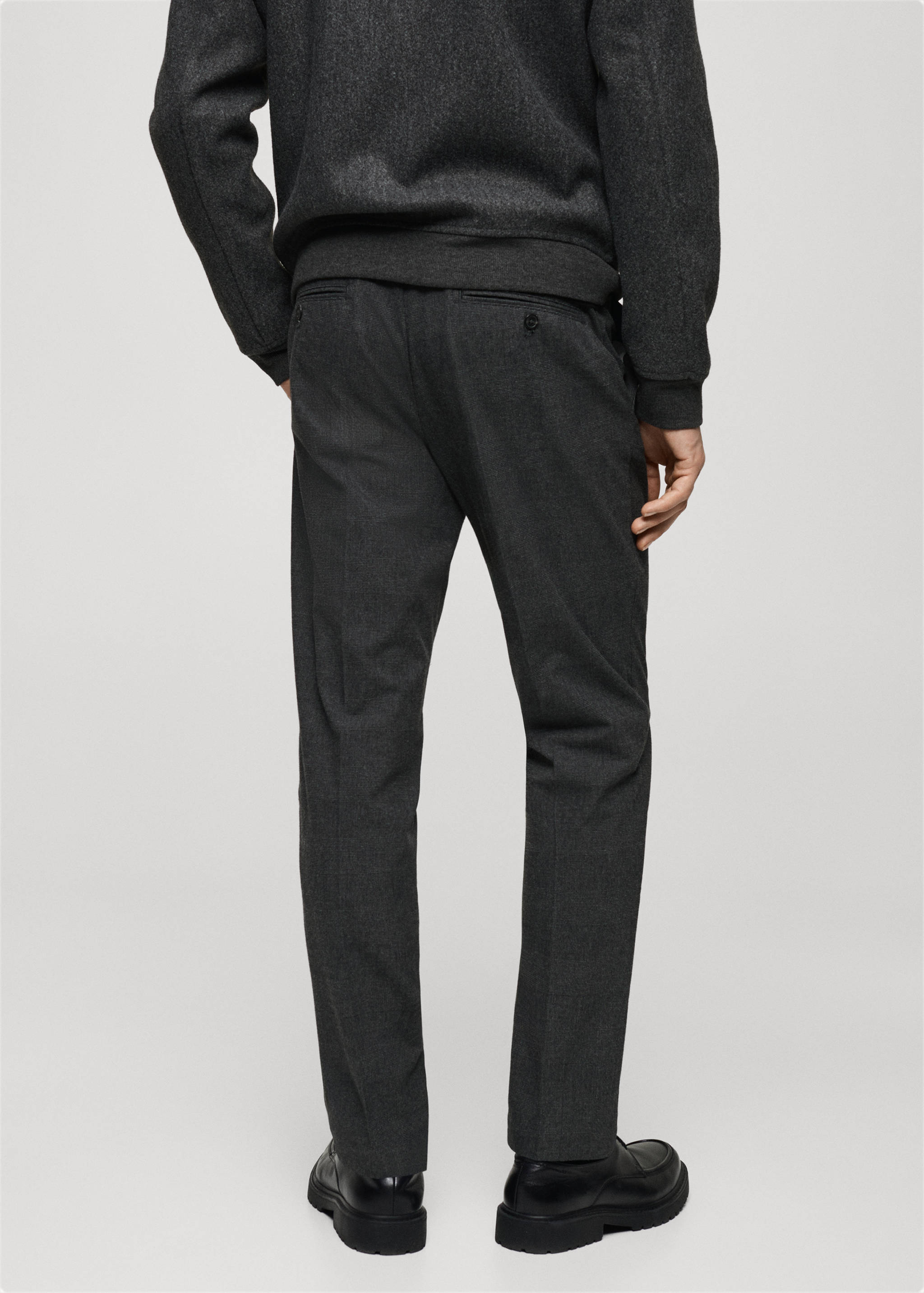 Pantalons franel·la estampat príncep Gal·les - Revers de l'article