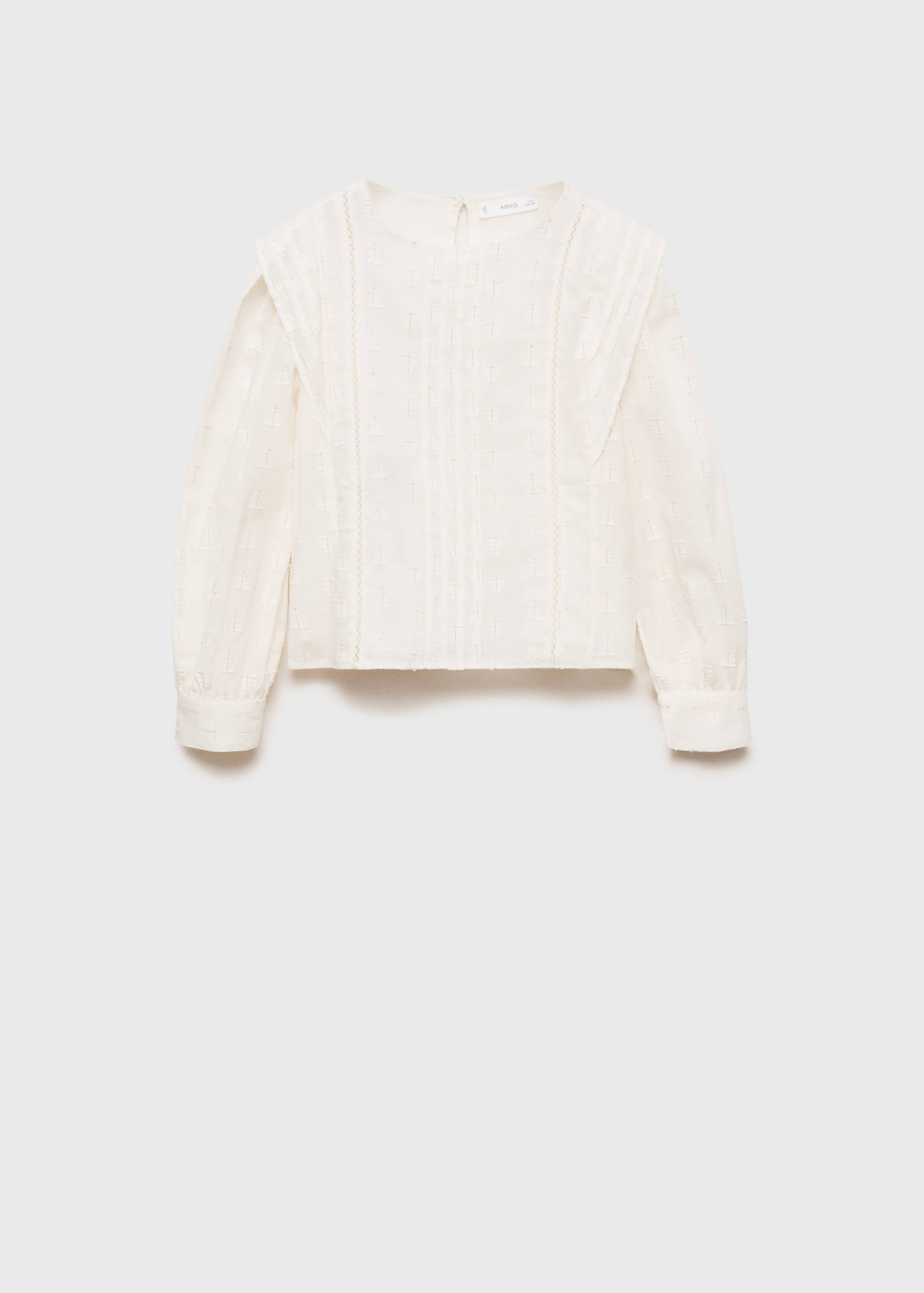 بلوزة بخيط بلون معدني - منتج دون نموذج