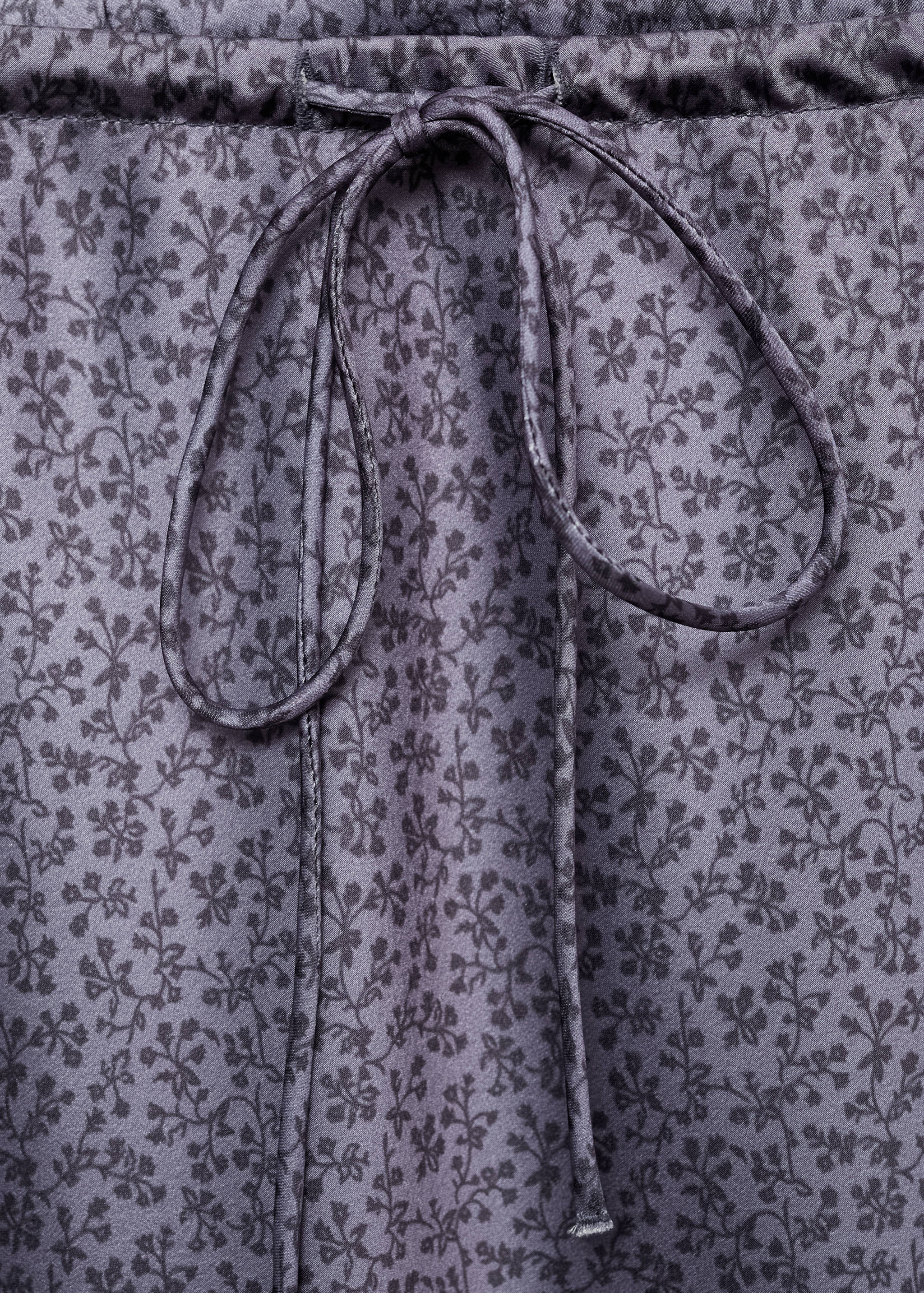 Printed satin skirt - Details of the article 8