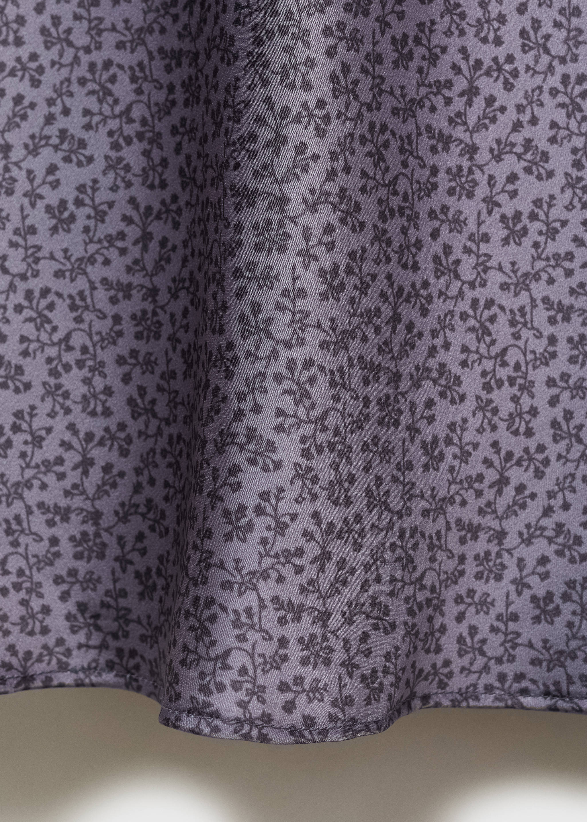 Printed satin skirt - Details of the article 0