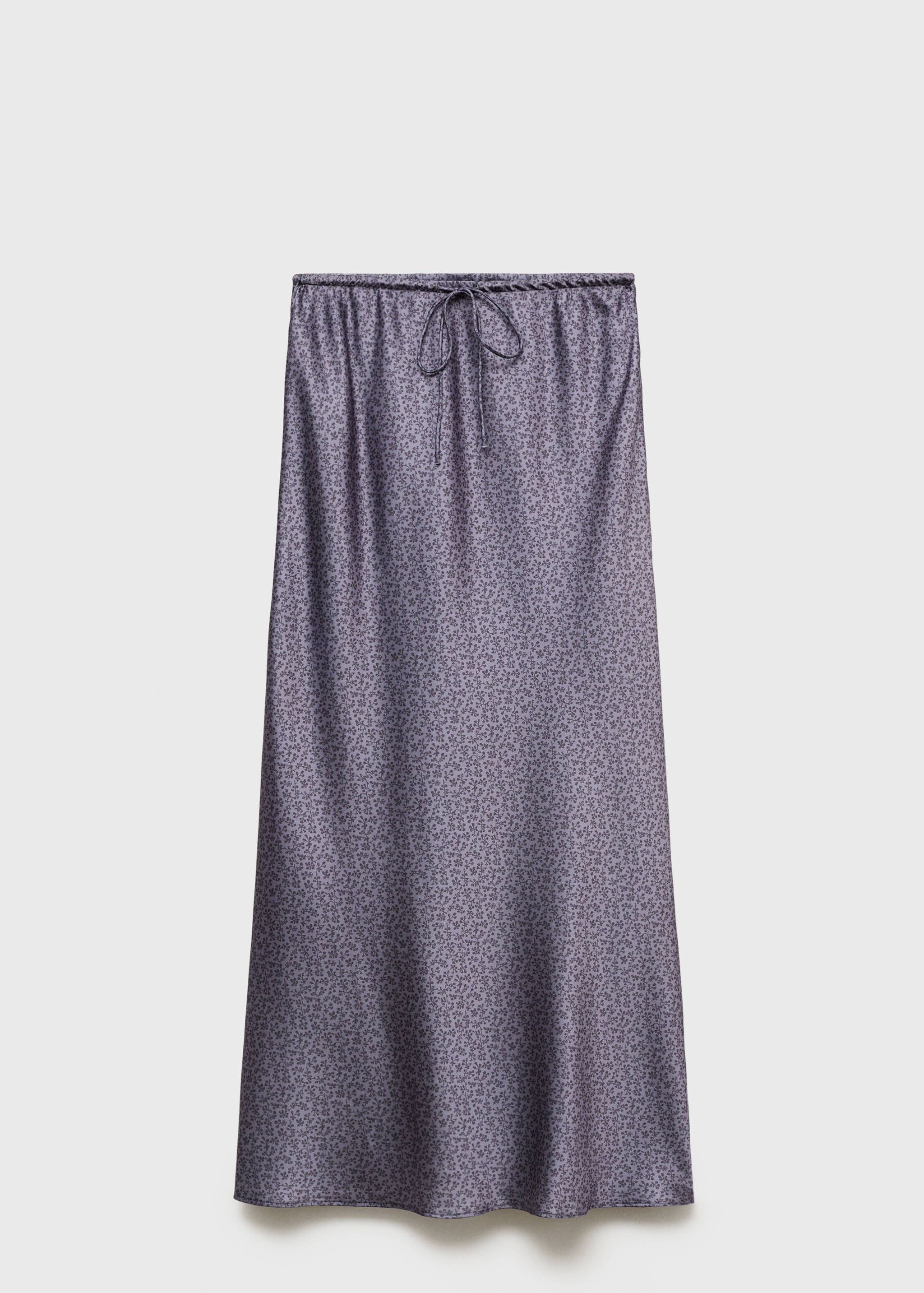 Printed satin skirt - Article without model
