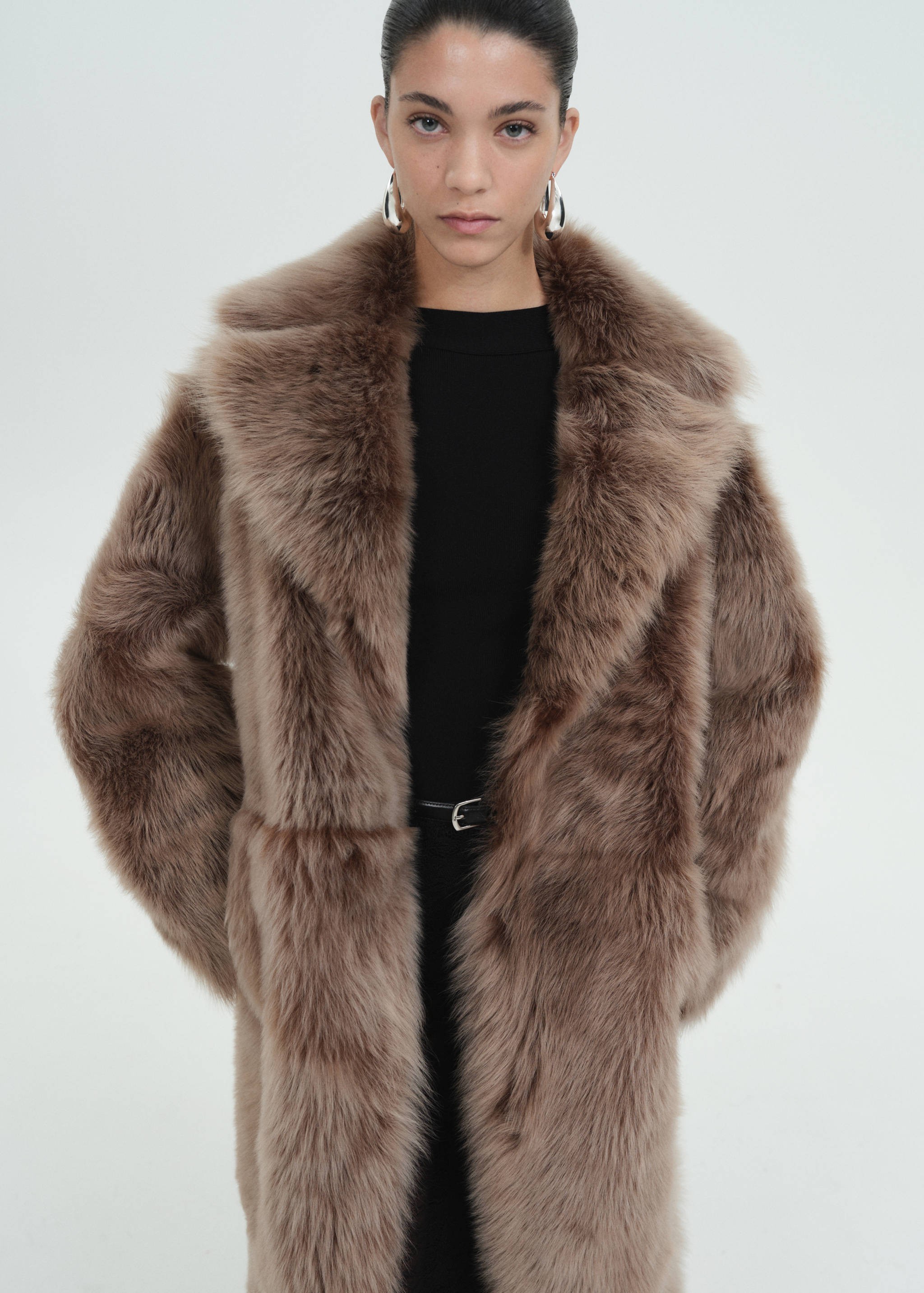 Reversible 100% fur coat - Medium plane