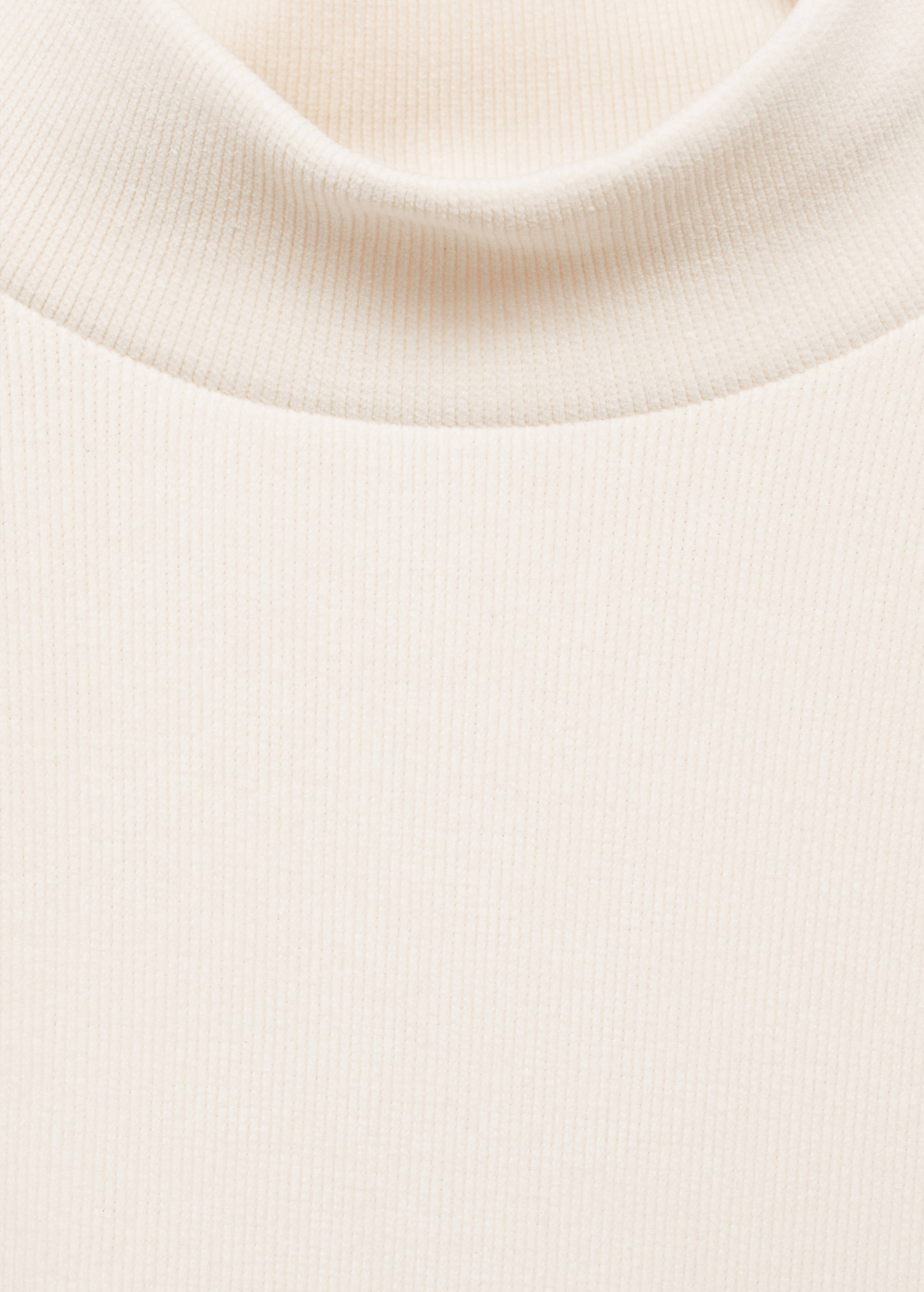 Corduroy sweatshirt with perkins neck - Details of the article 8