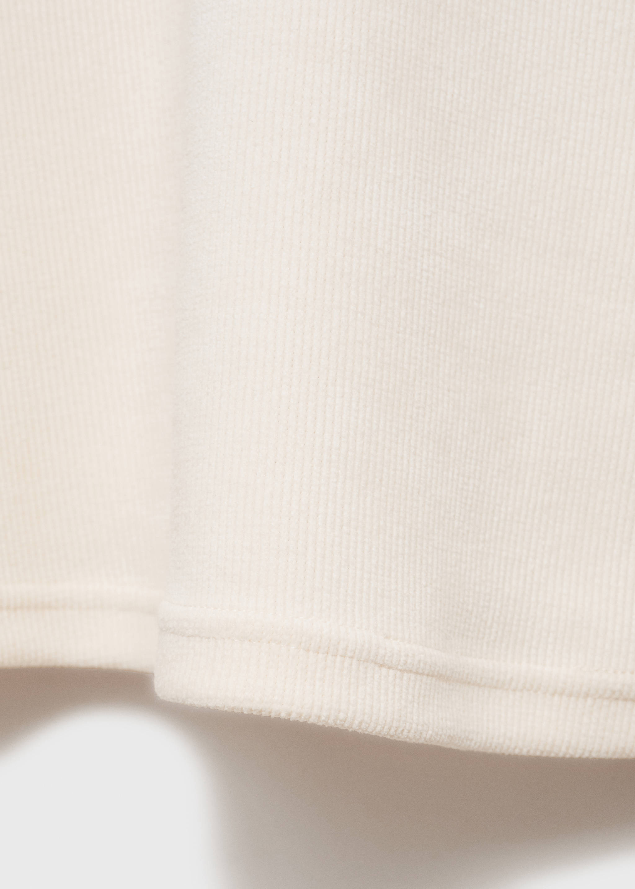 Corduroy sweatshirt with perkins neck - Details of the article 0