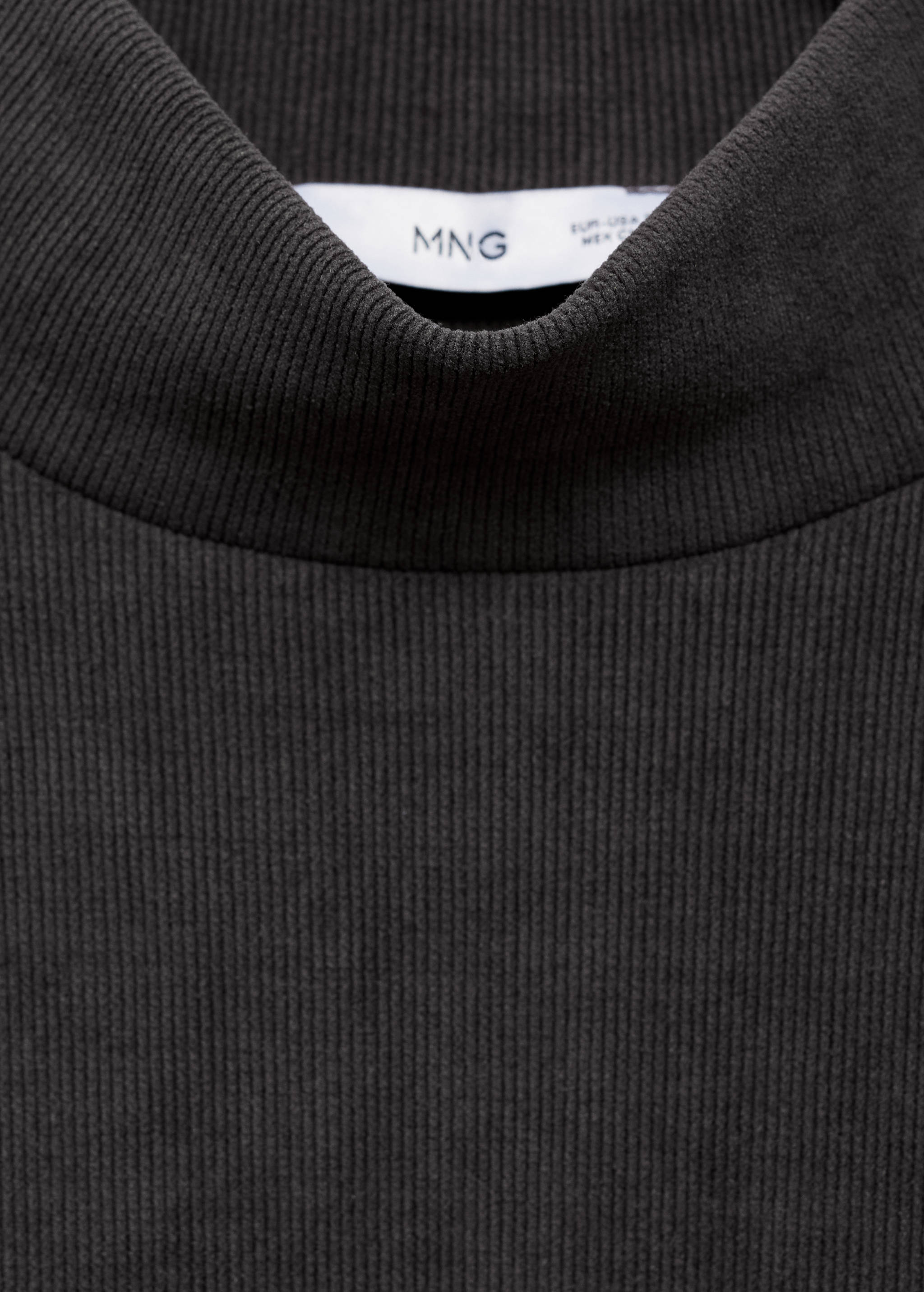 Corduroy sweatshirt with perkins neck - Details of the article 8