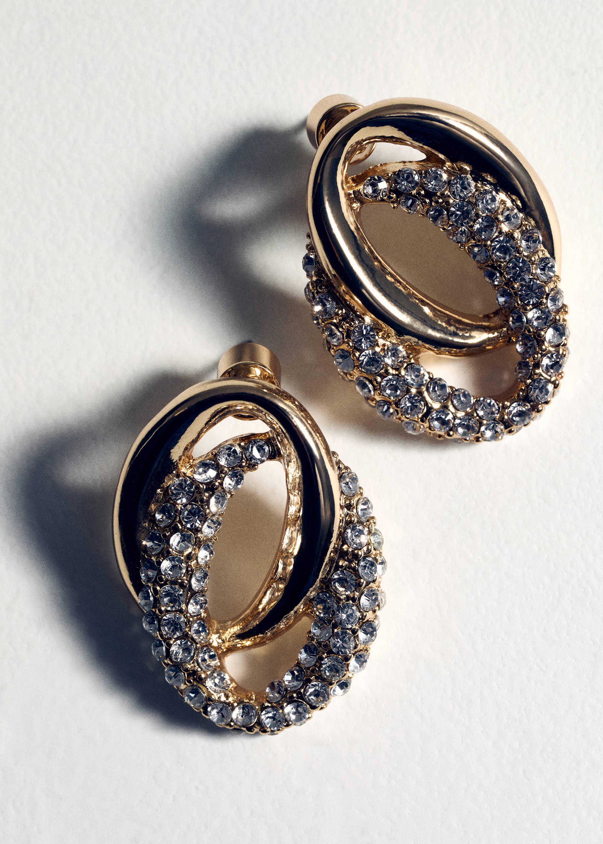 Pendientes aros enlazados cristales - Detalle del artículo 5