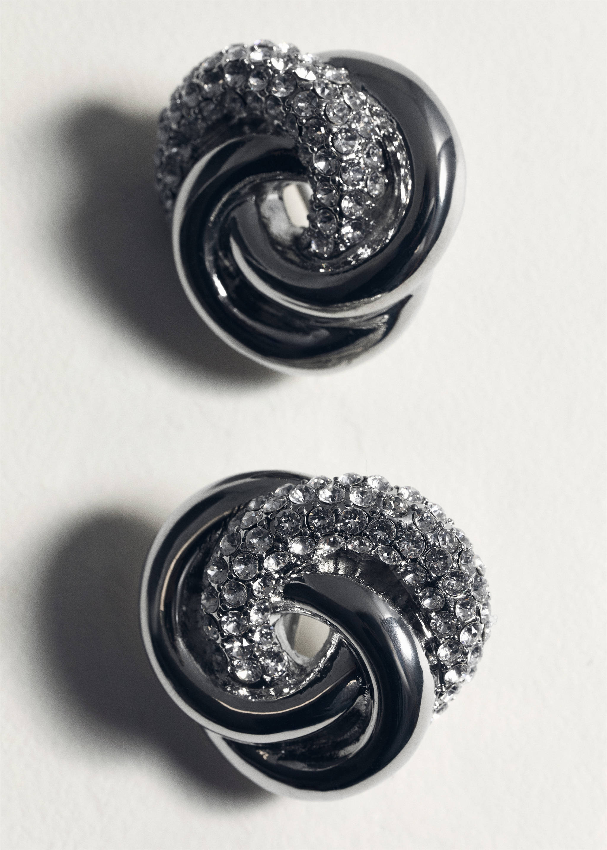 Créoles entrelacées cristaux - Détail de l'article 5