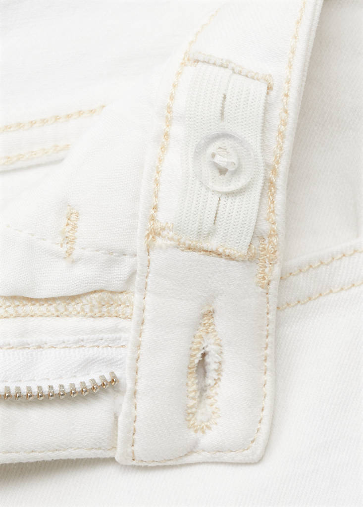 Frayed low-rise skinny jeans — Off White