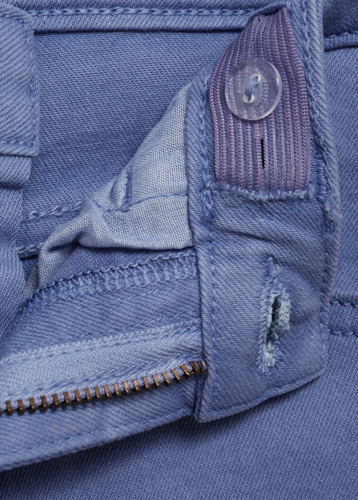 Frayed low-rise skinny jeans — Ink Blue