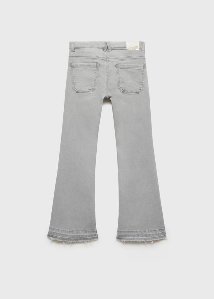 Frayed low-rise skinny jeans — Denim Grey