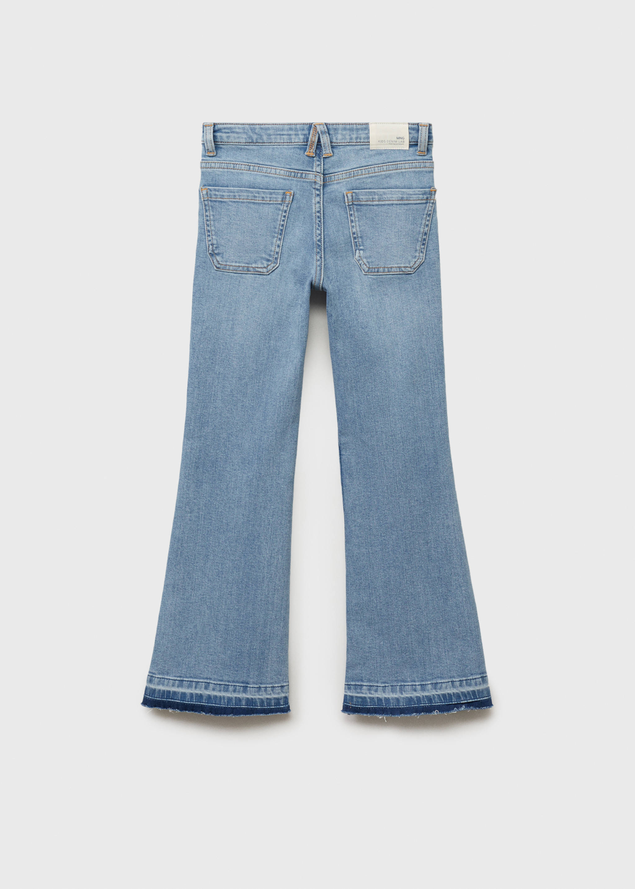 Jean flare ourlet effiloché - Verso de l’article