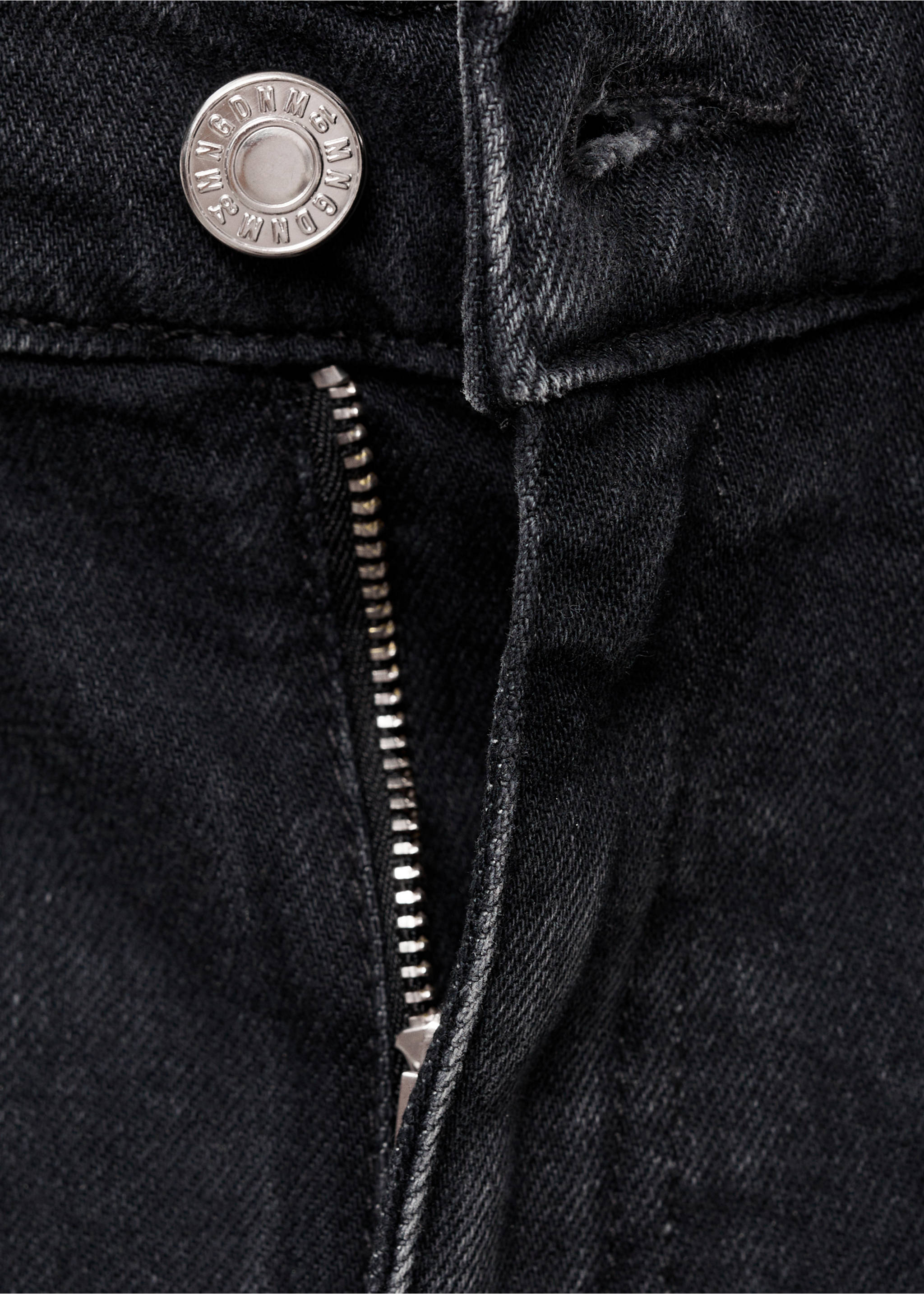 Claudia dar kesim crop jean pantolon - Ürün detayı 8, Siyah denim. Ref: 87030426-00.
