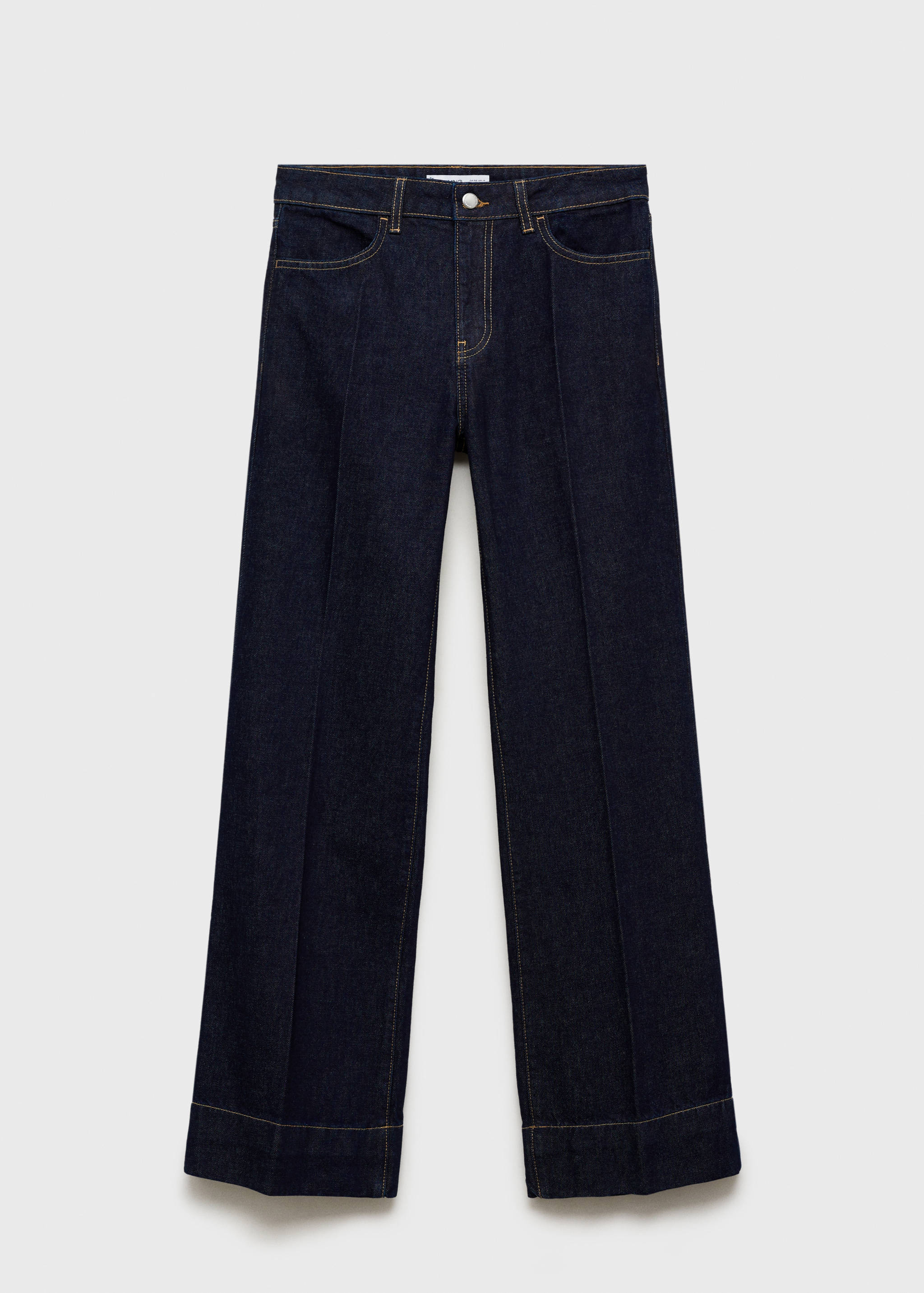 Wide leg mid-rise jeans - Article without model