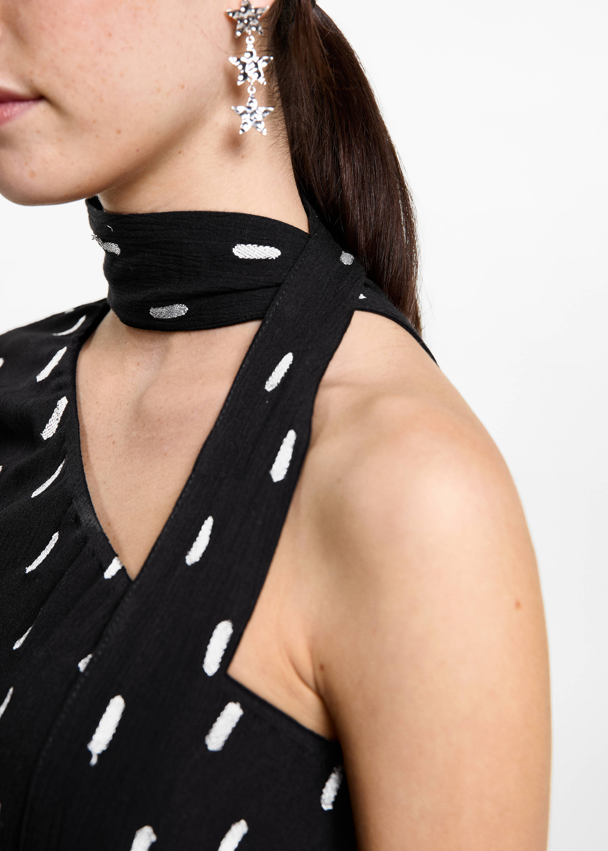 Asymmetrical printed blouse - Details of the article 6