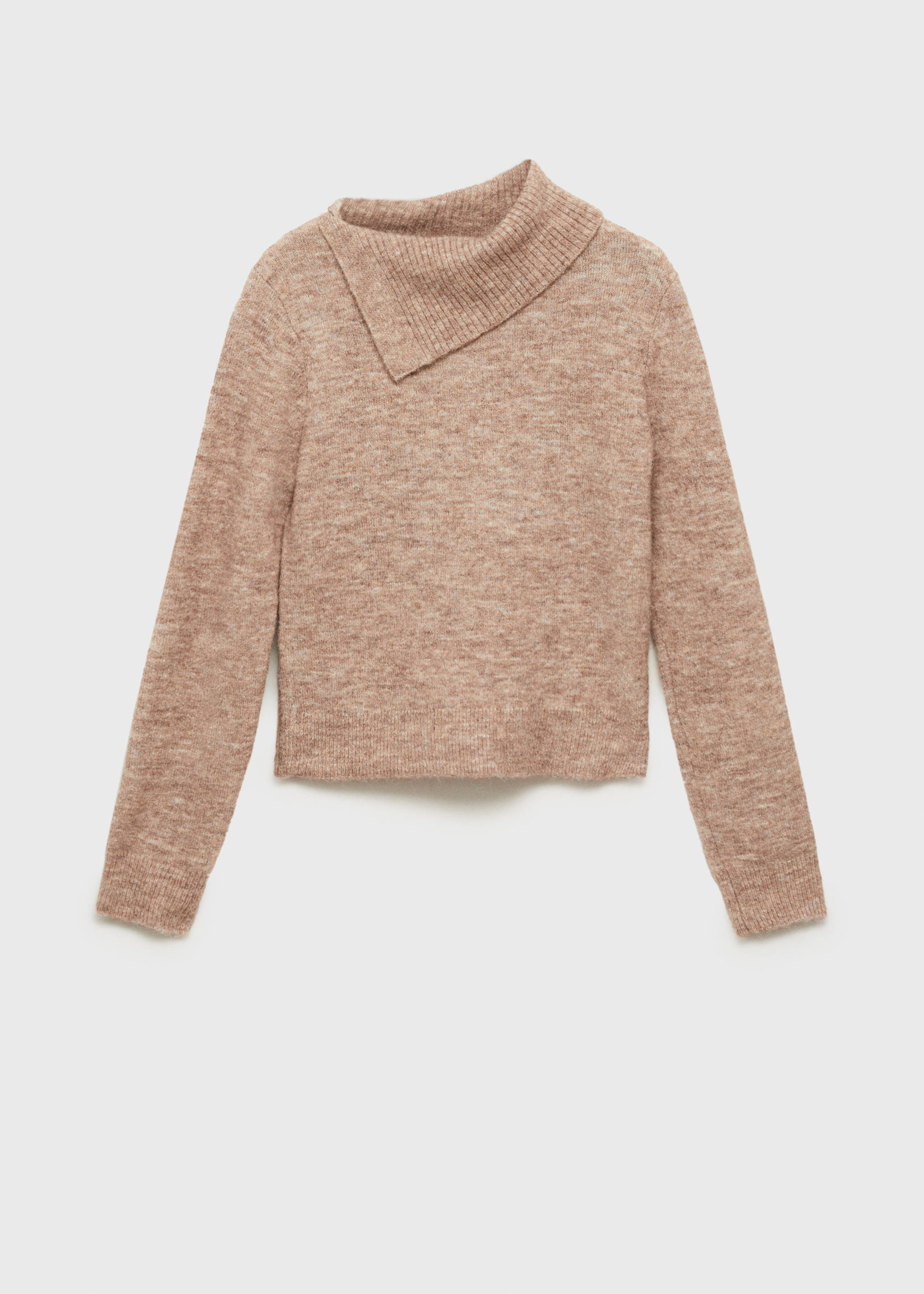 Sweater with wraparound lapel neck - Article without model