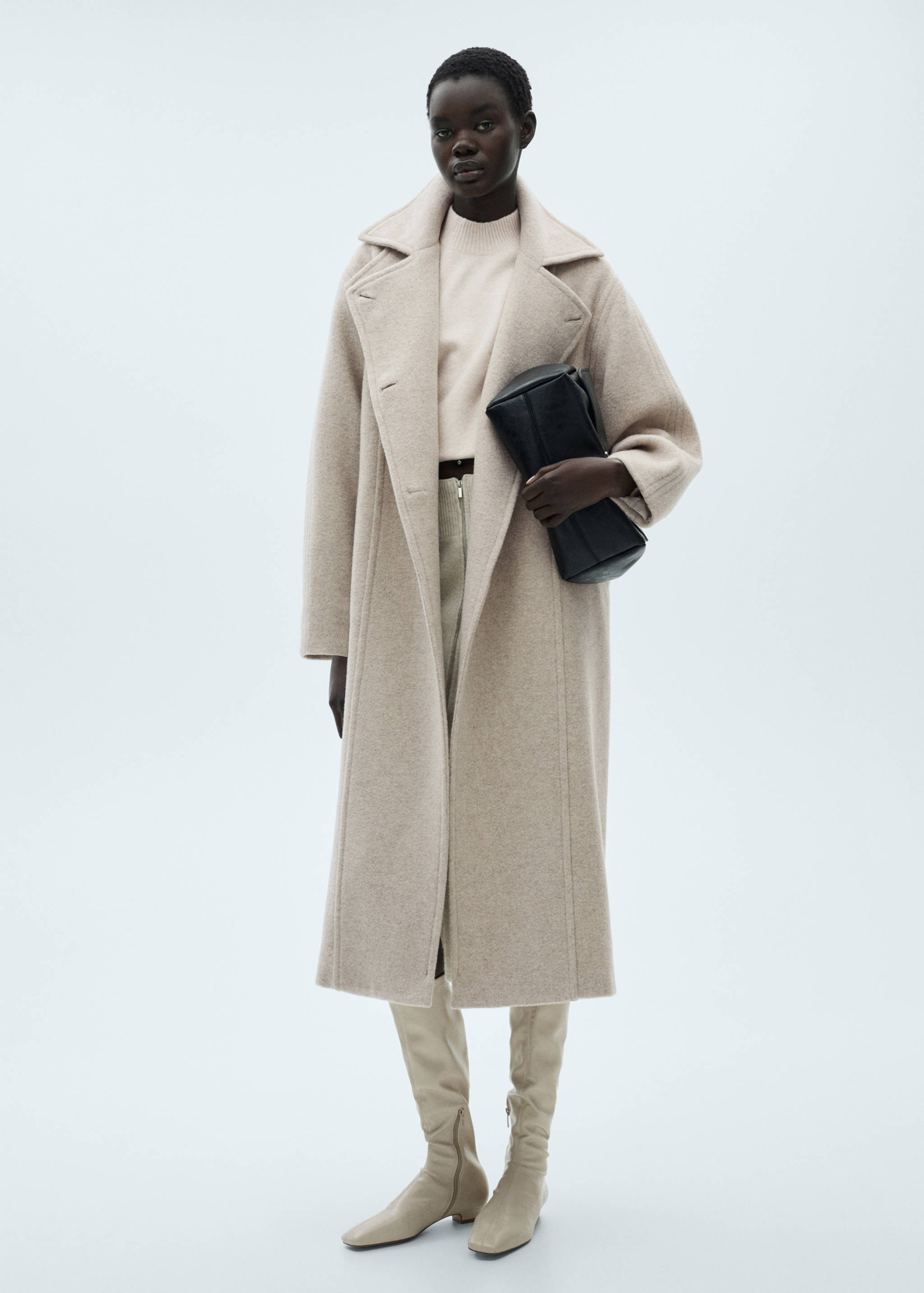 Pull-over maille col montant - Plan général