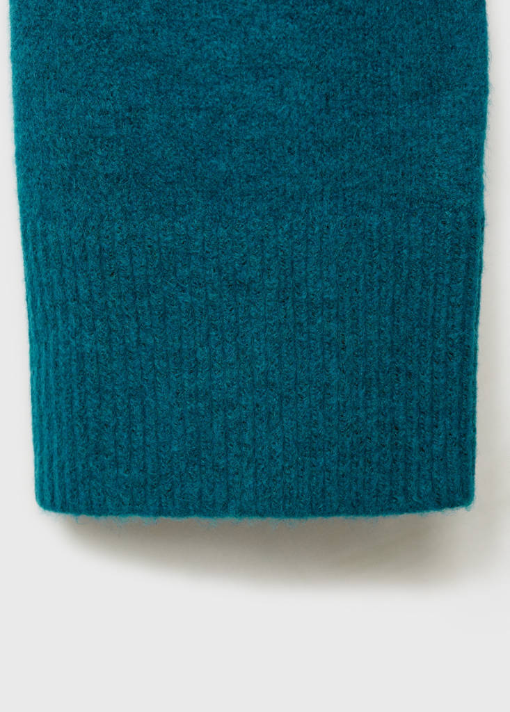 Perkins neck knitted sweater — Green