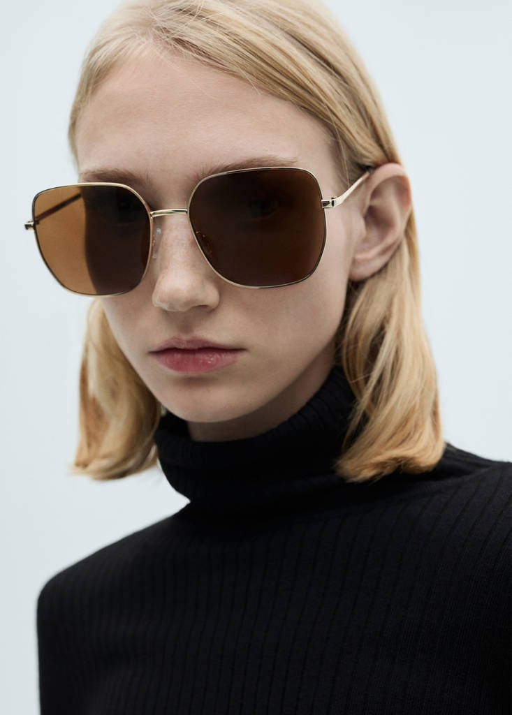 Wool blend turtleneck sweater — Black
