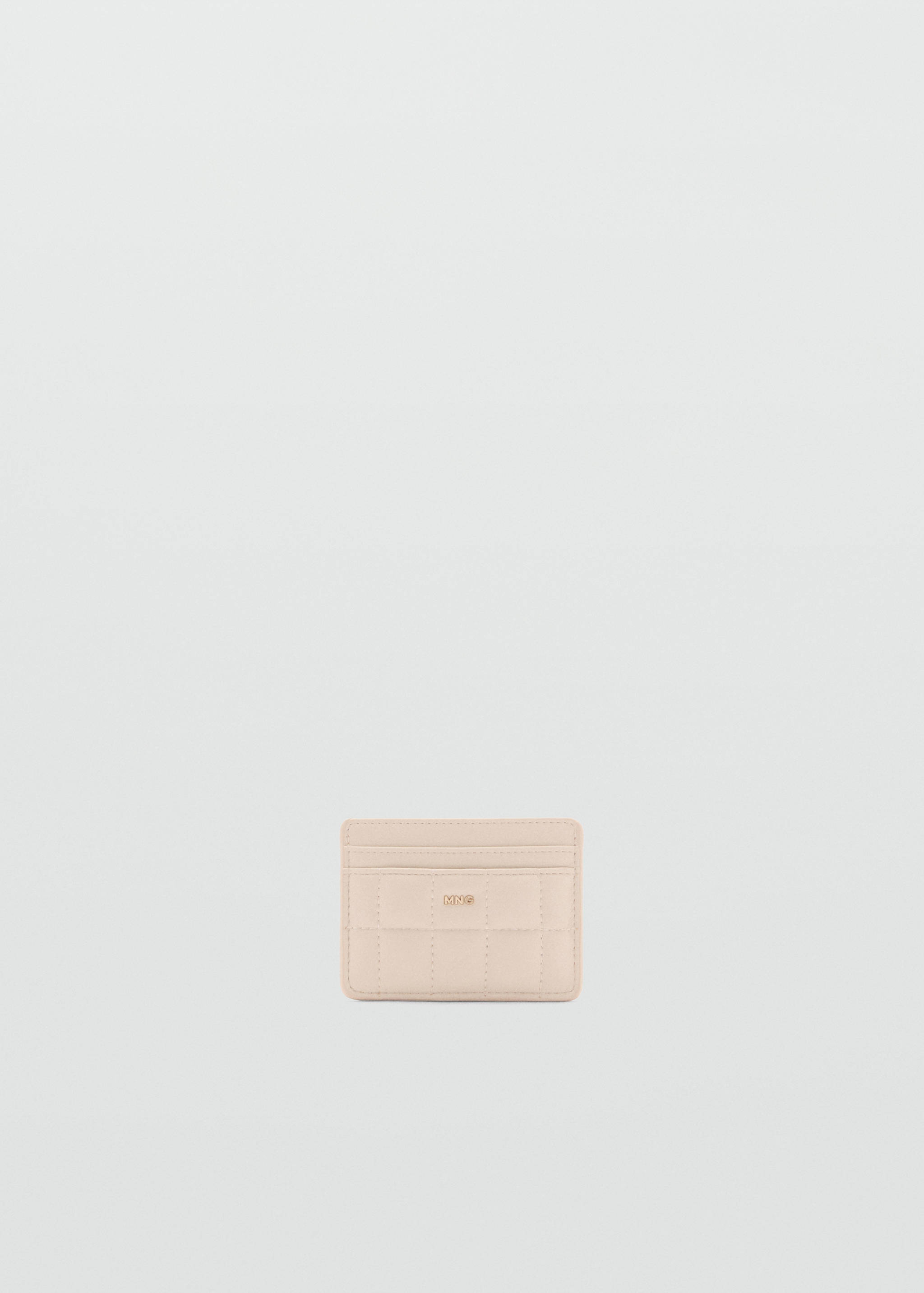 Quilted cardholder with logo - Article without model