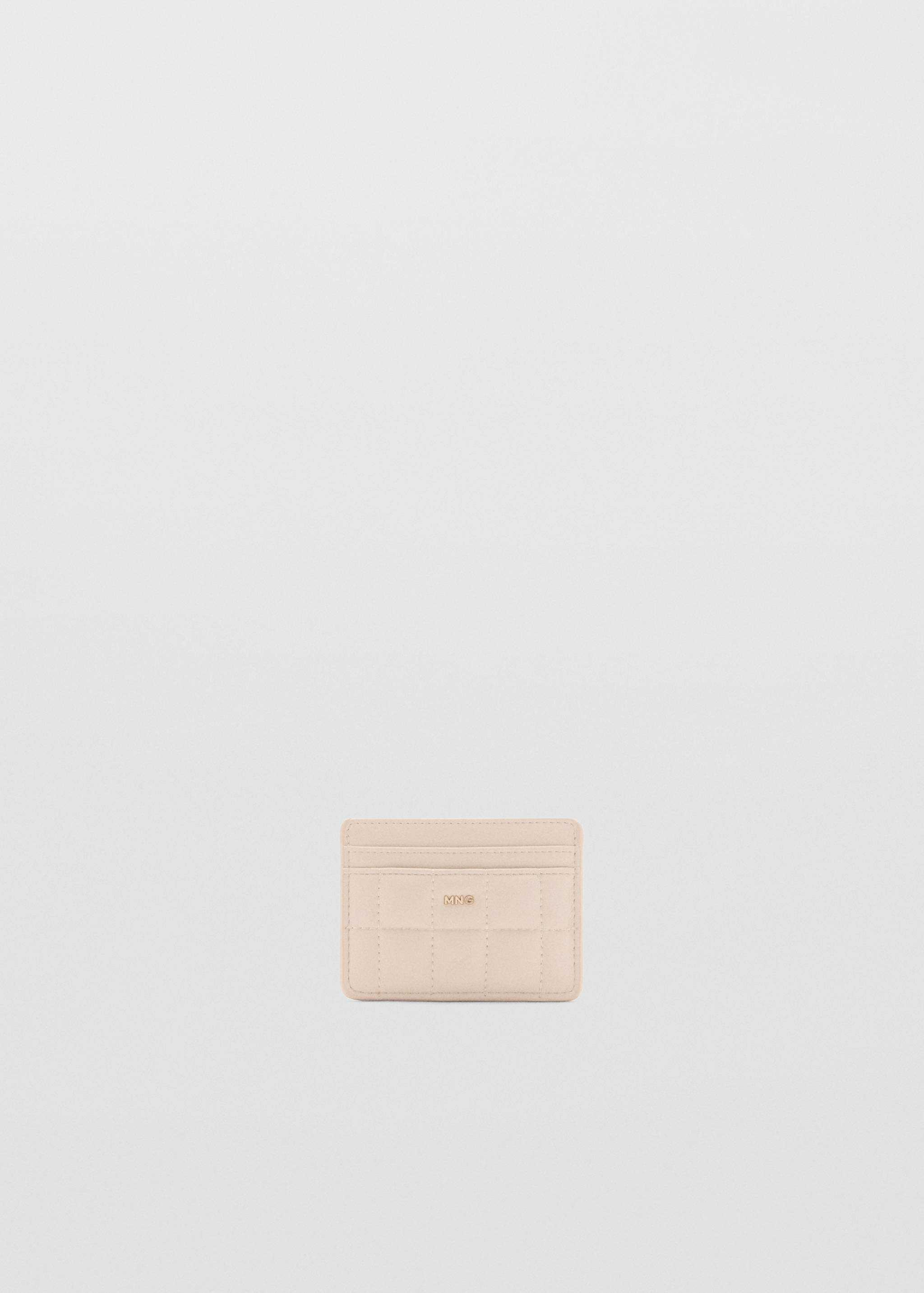 Quilted cardholder with logo - Article without model