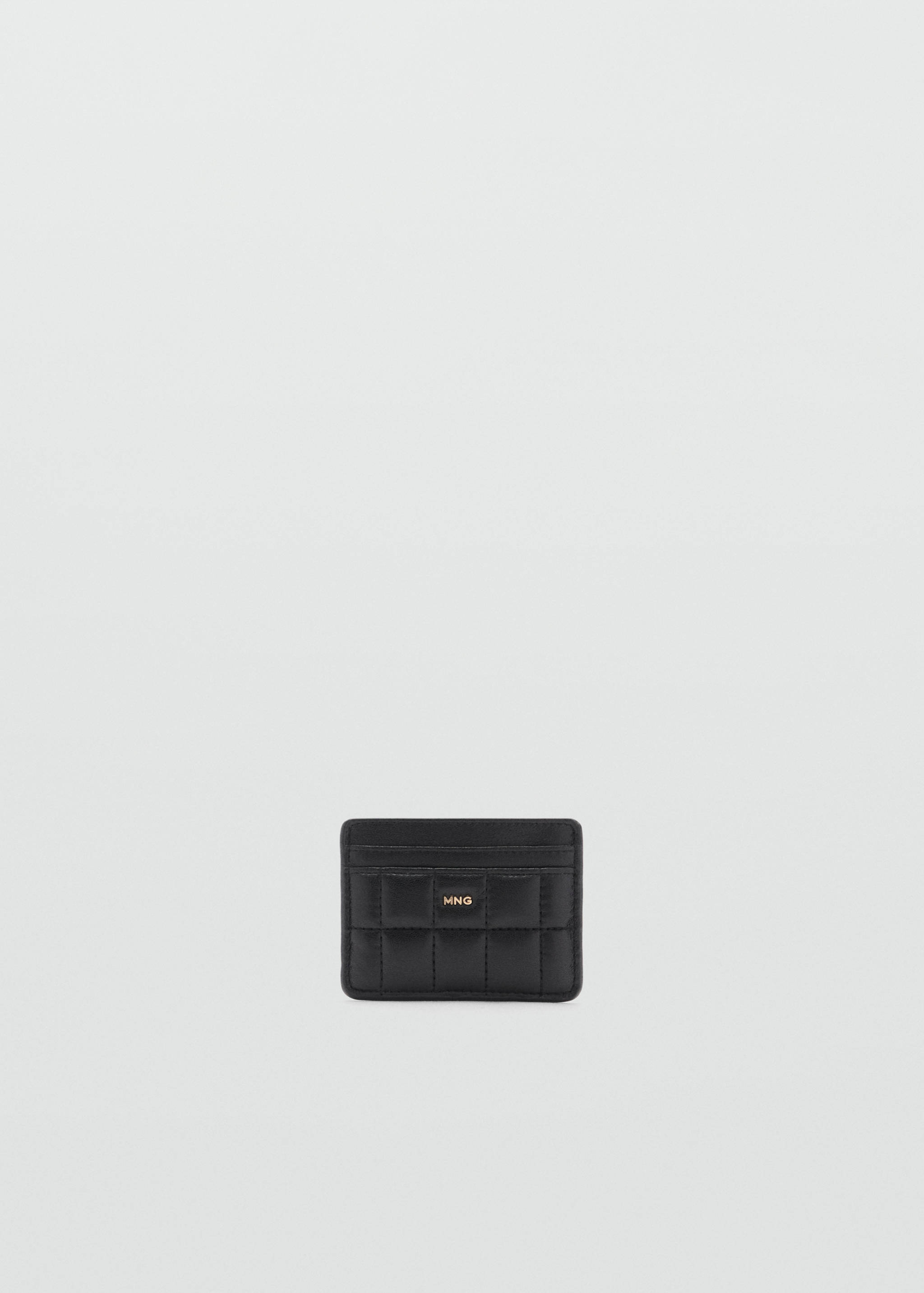 Quilted cardholder with logo - Article without model