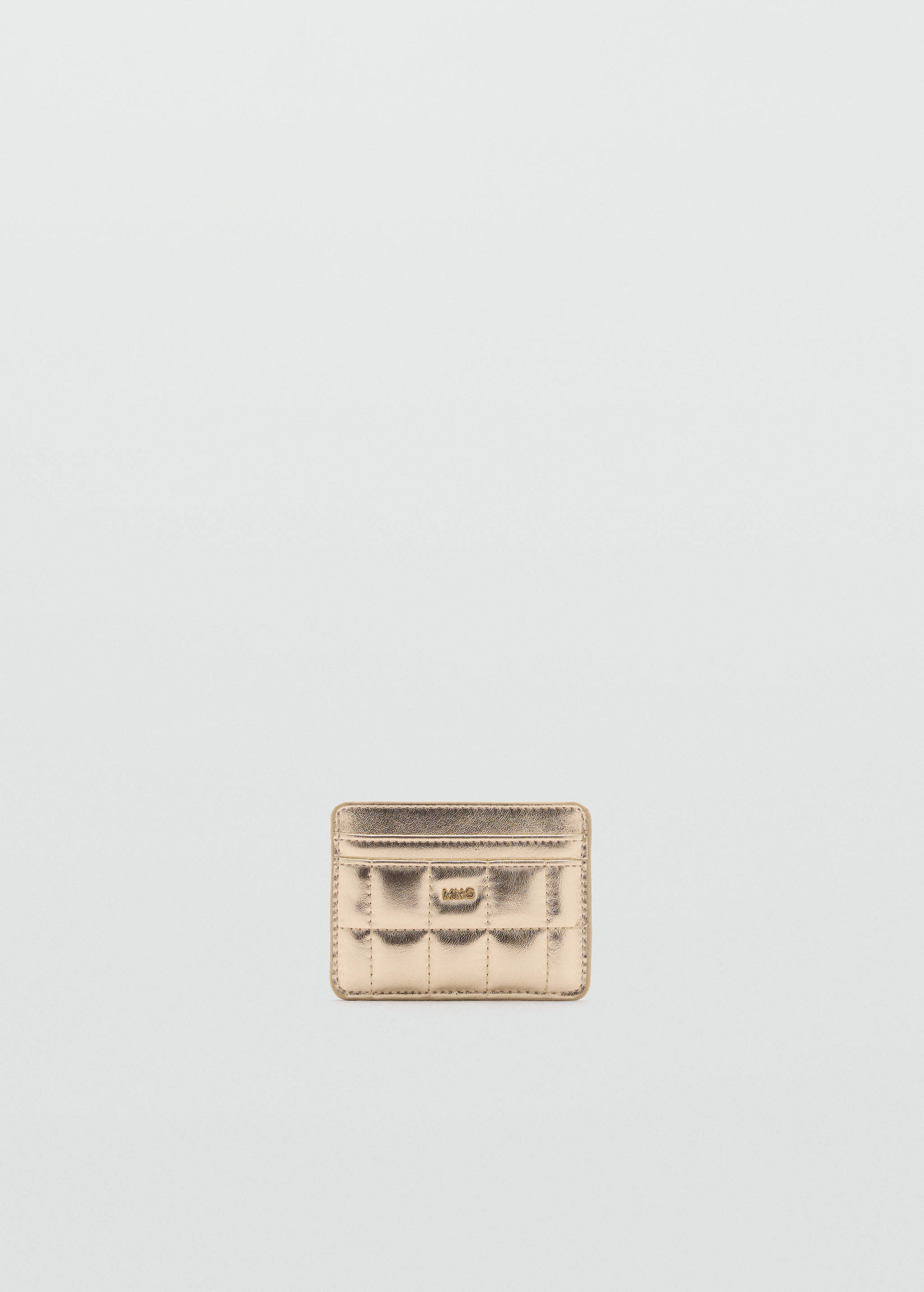 Quilted cardholder with logo - Article without model