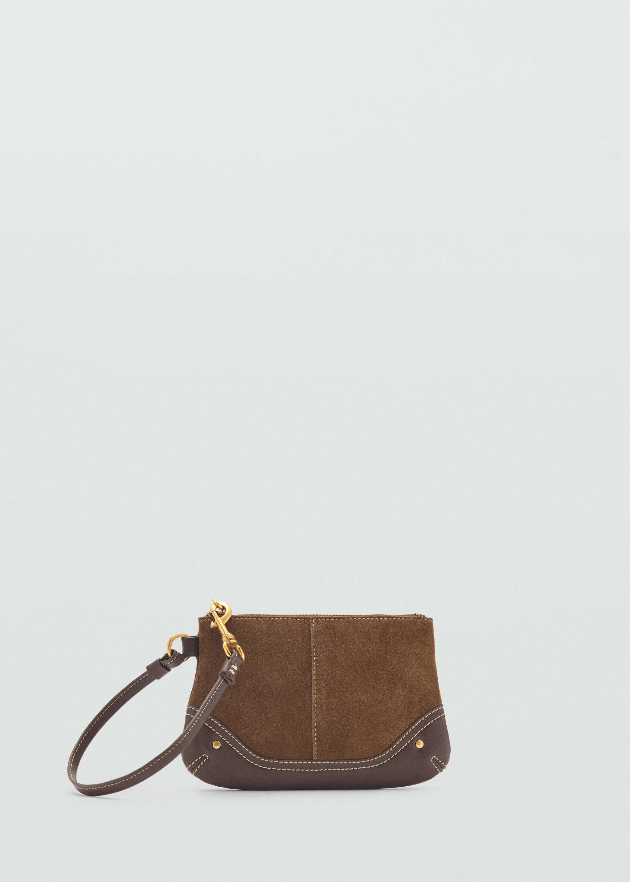Leather case with short handle - Изделие без модели, Коричневый. Ref: 87030444-00.