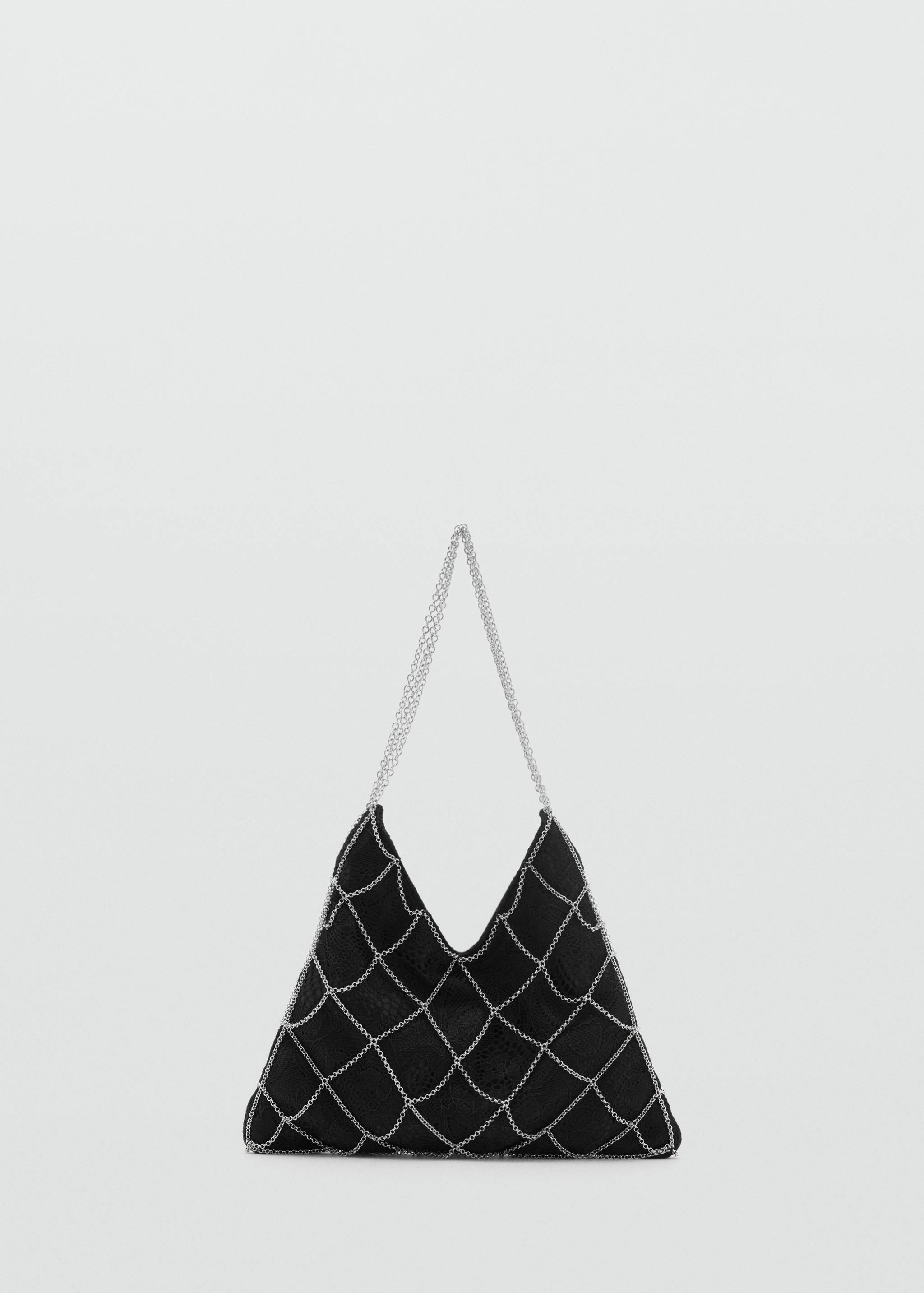 Guipure mesh chain bag - Article without model