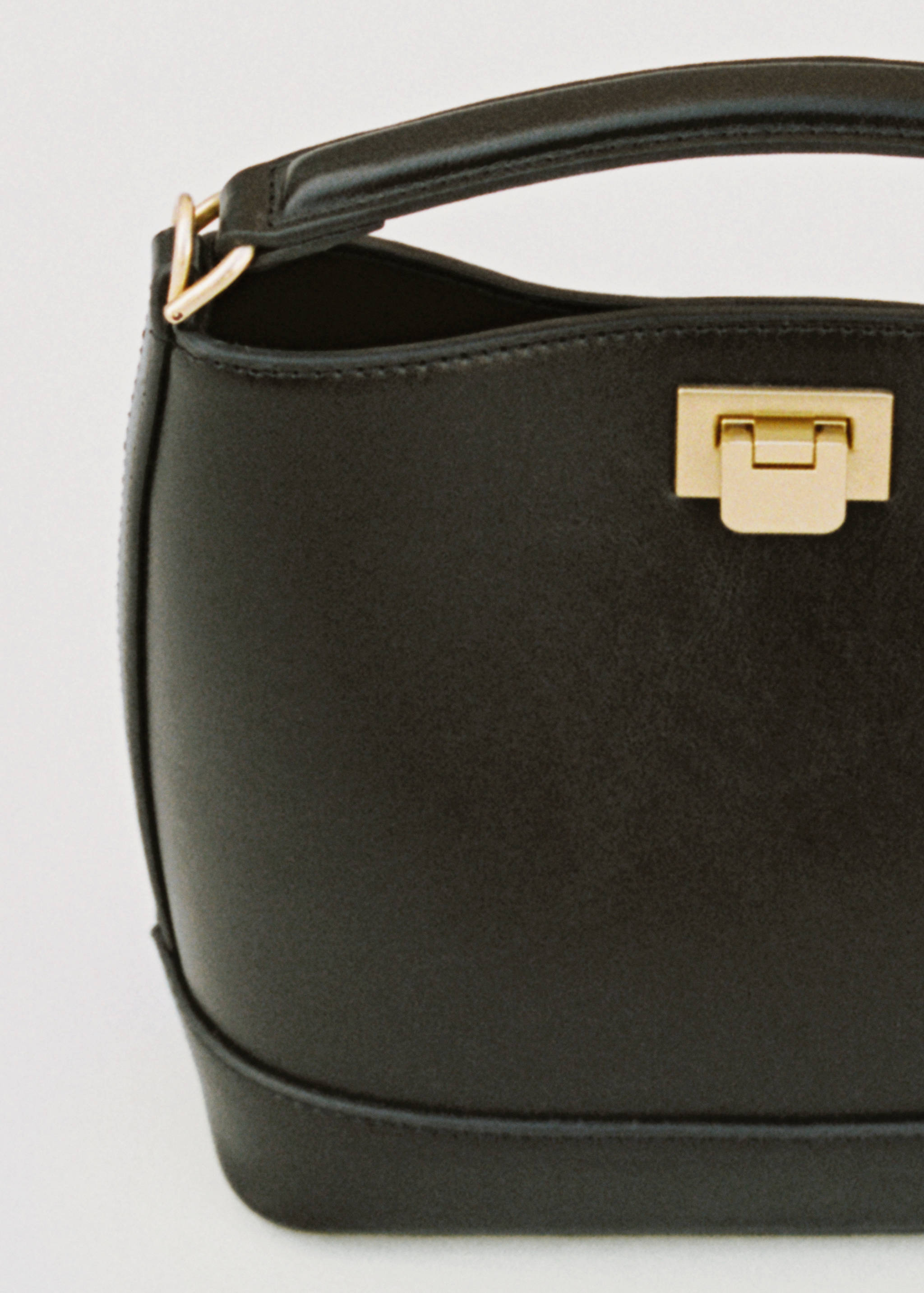 Mini shopper bag with metallic detail - Details of the article 7