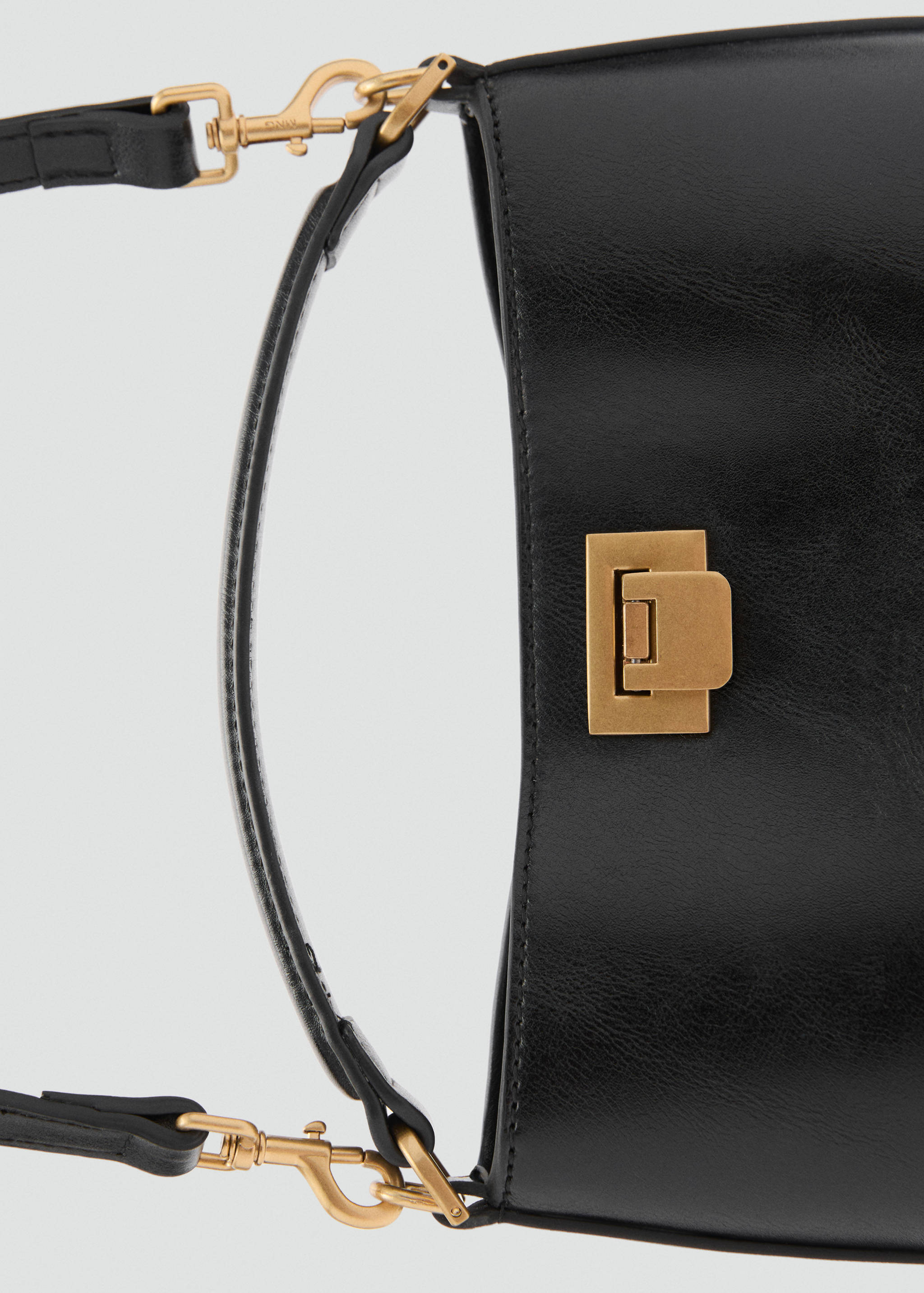 Mini shopper-veske med metalldetaljer - Artikkeldetalj 1