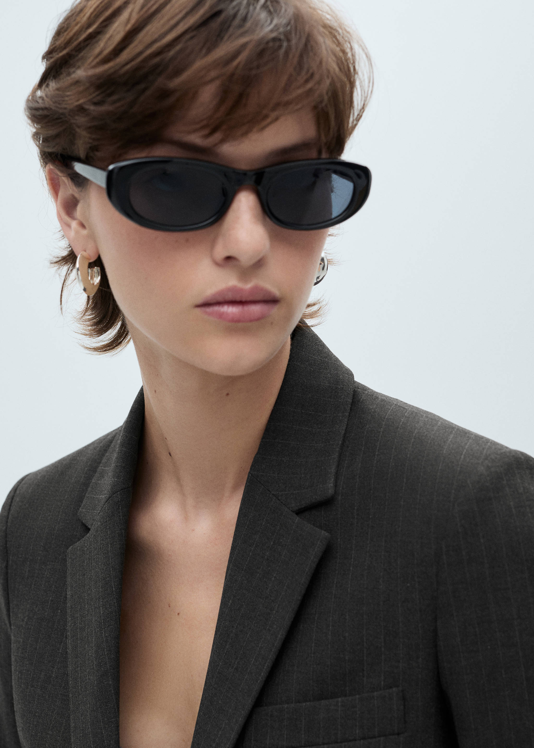 Σακάκι κοστουμιού με λεπτή ρίγα - Λεπτομέρεια του προϊόντος 1