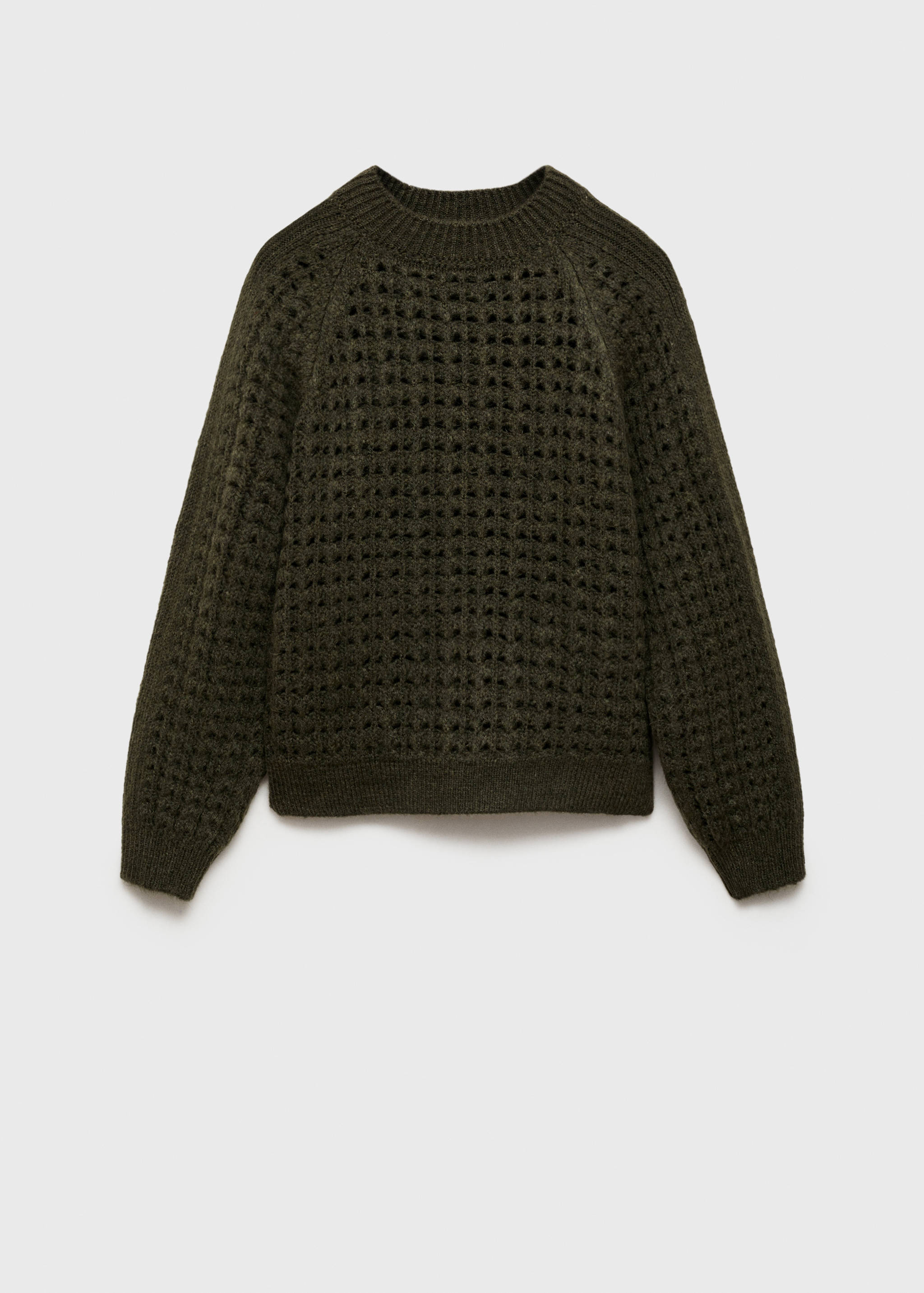 Knit sweater with lace pattern - Article without model