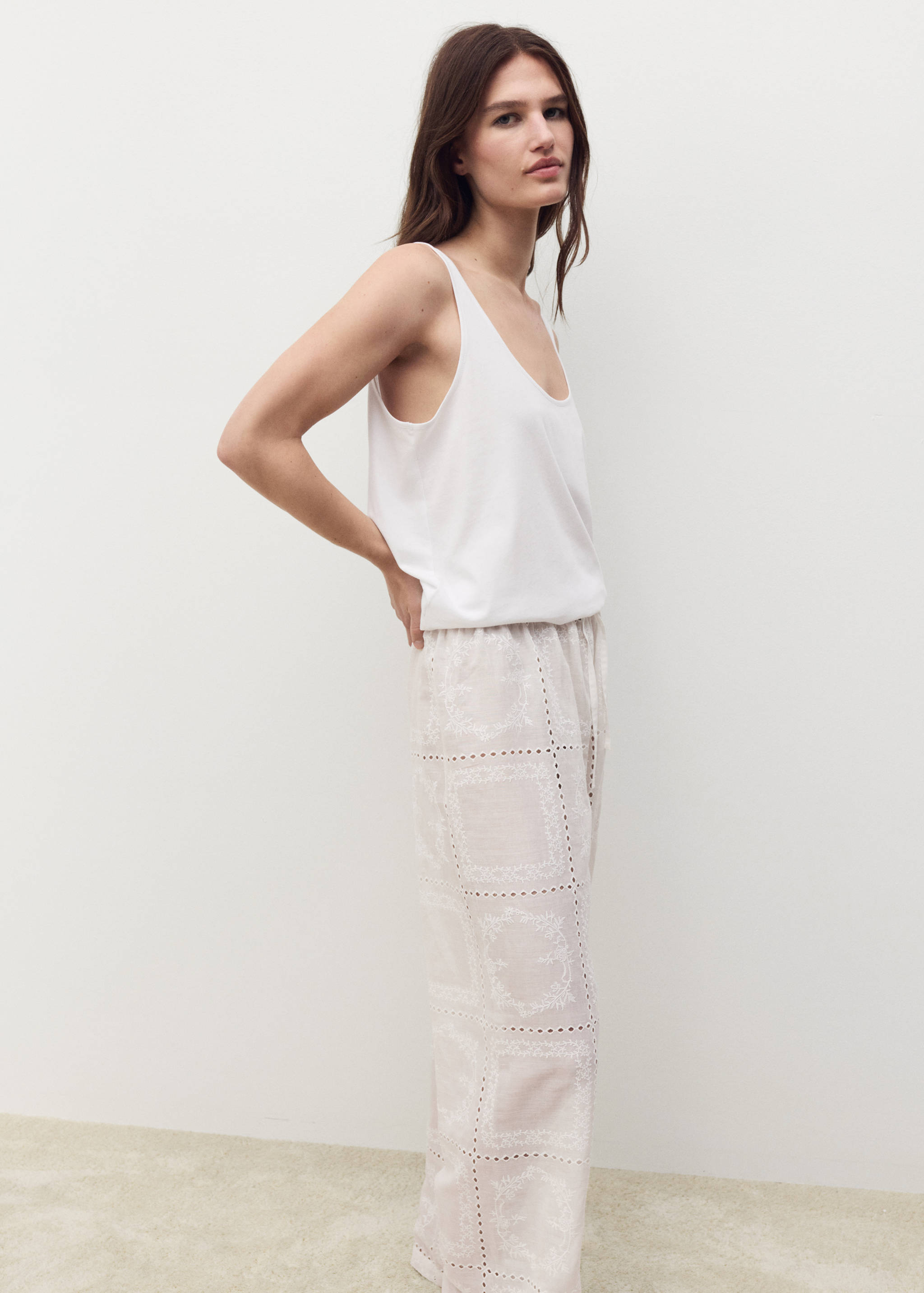 Celana bordir 100% rami - Rincian barang 1