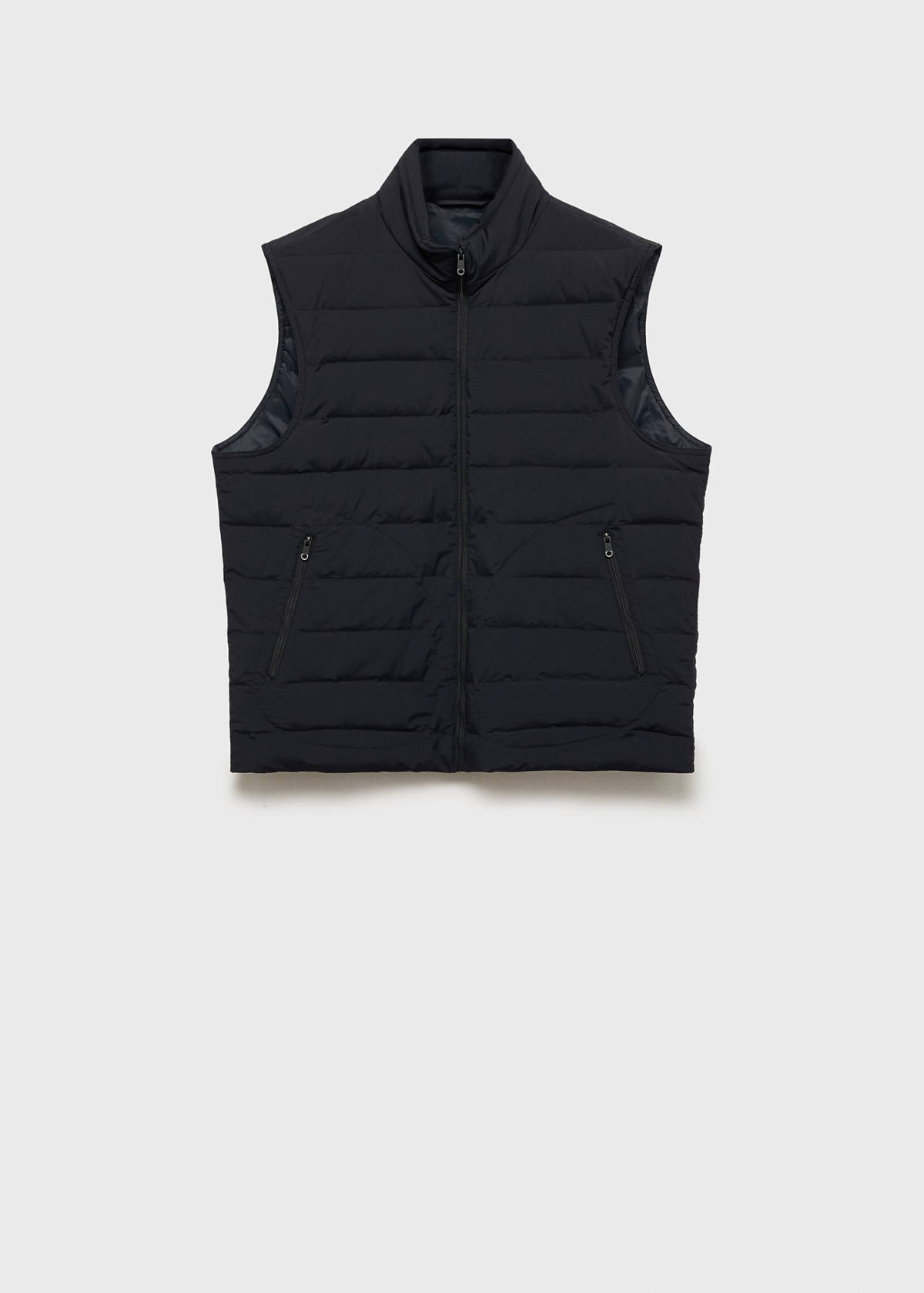 Quilted waistcoat with down and feather filling — Dark Navy