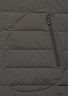 Quilted waistcoat with down and feather filling — Grey 8