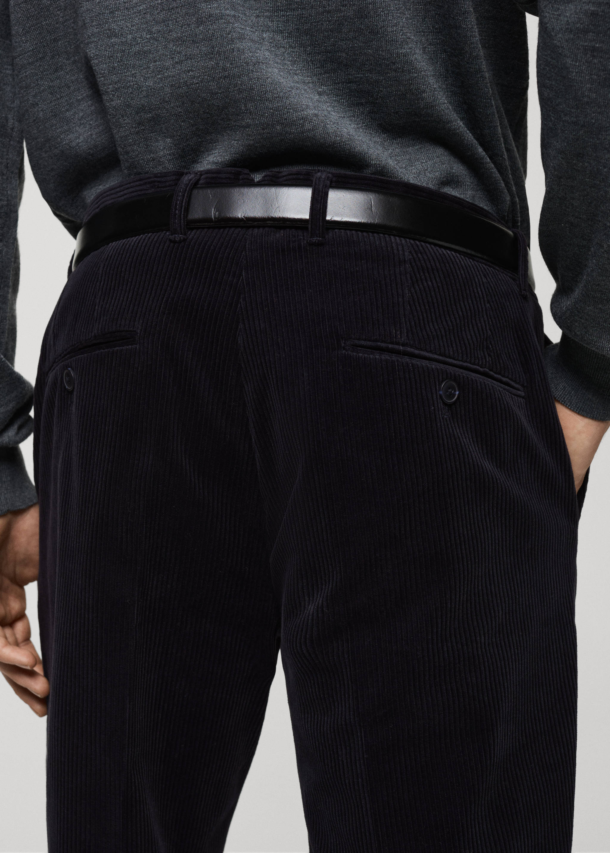 Corduroy regular-fit trousers - Details of the article 6