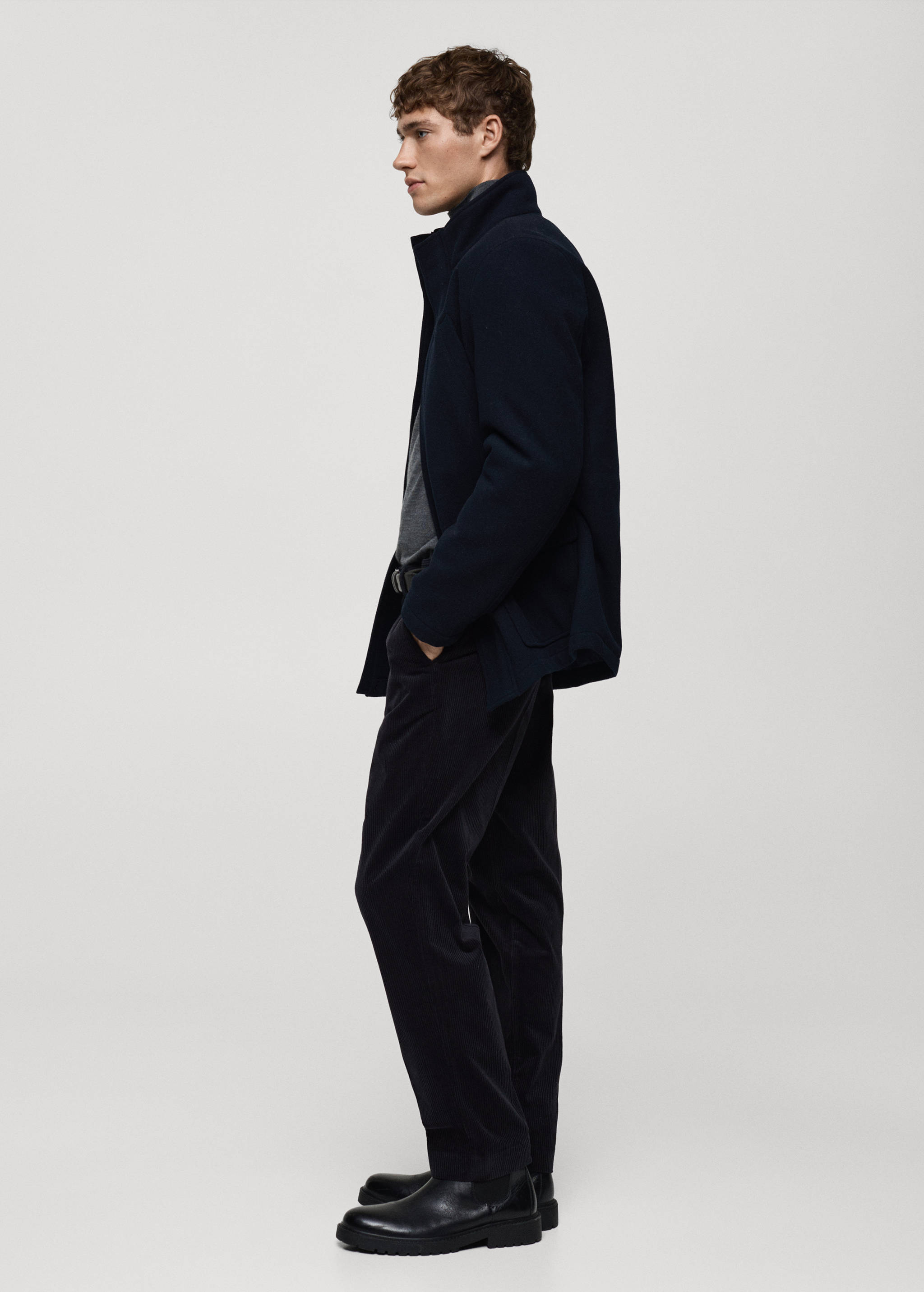 Corduroy regular-fit trousers - Details of the article 2